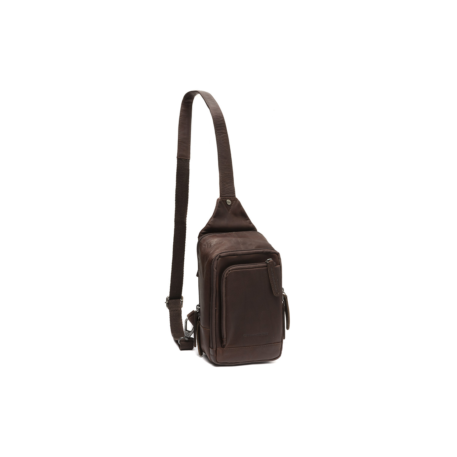 Chesterfield Leather Crossbody Bag Riga Brown