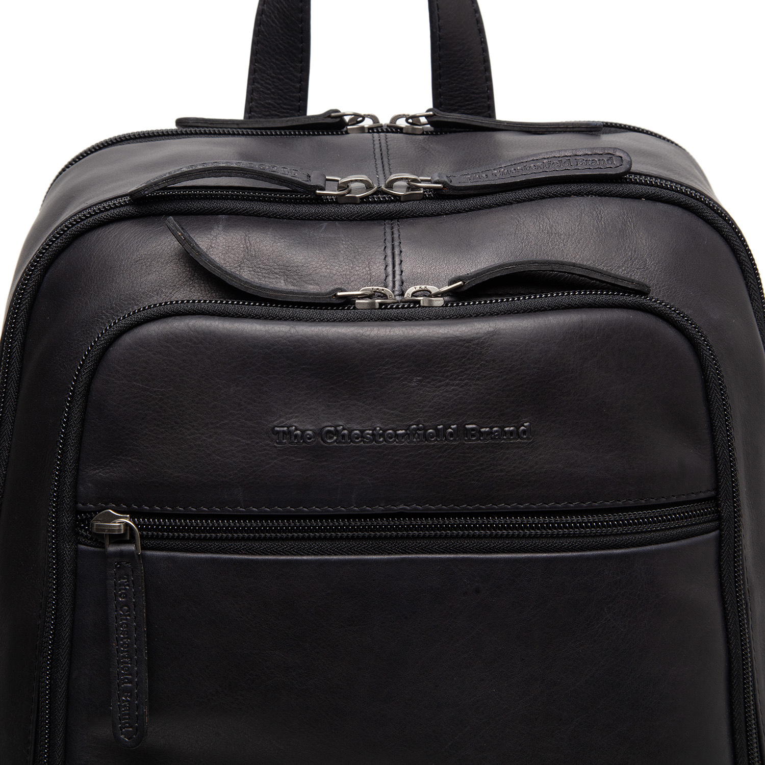Chesterfield Leather Backpack Detroit Black