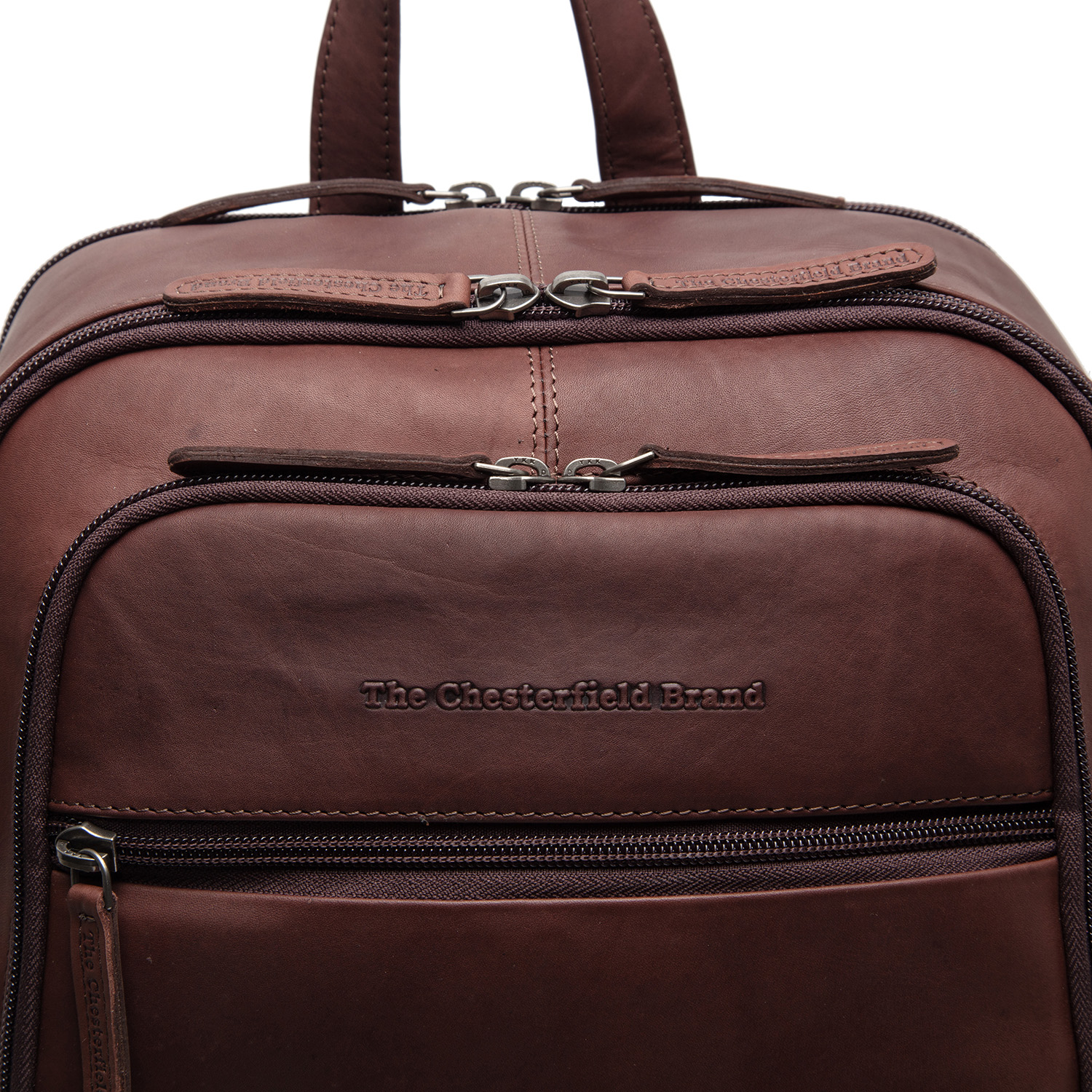 Chesterfield Leather Backpack Detroit Cognac