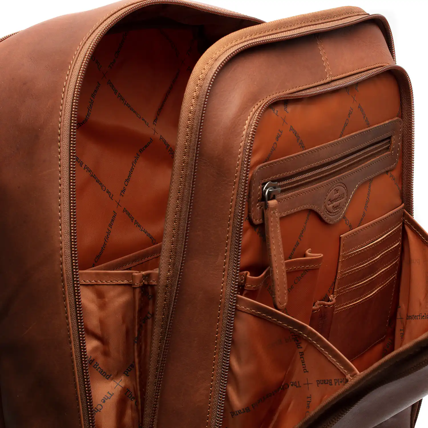 Chesterfield Leather Backpack Detroit Brown