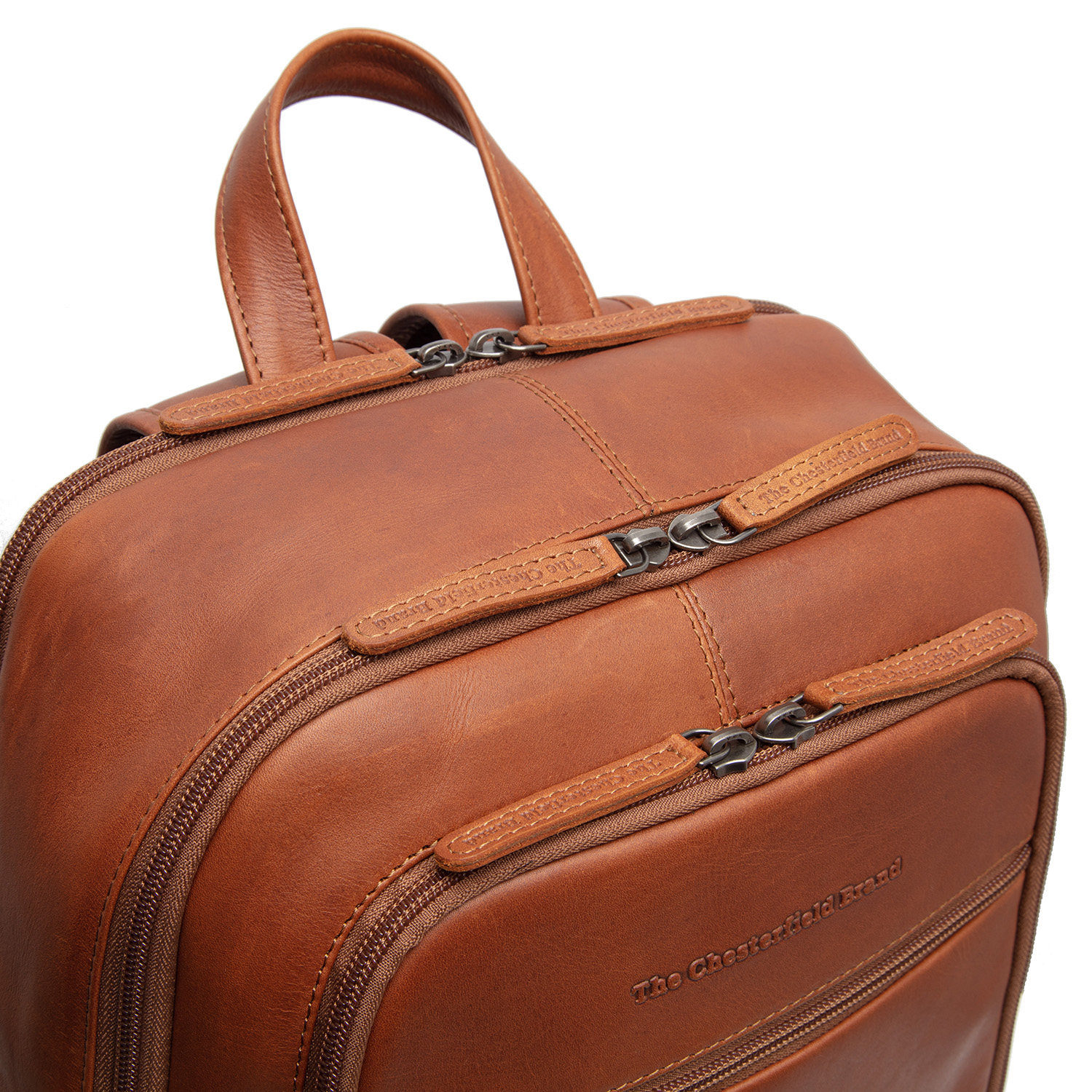 Chesterfield Leather Backpack Detroit Cognac