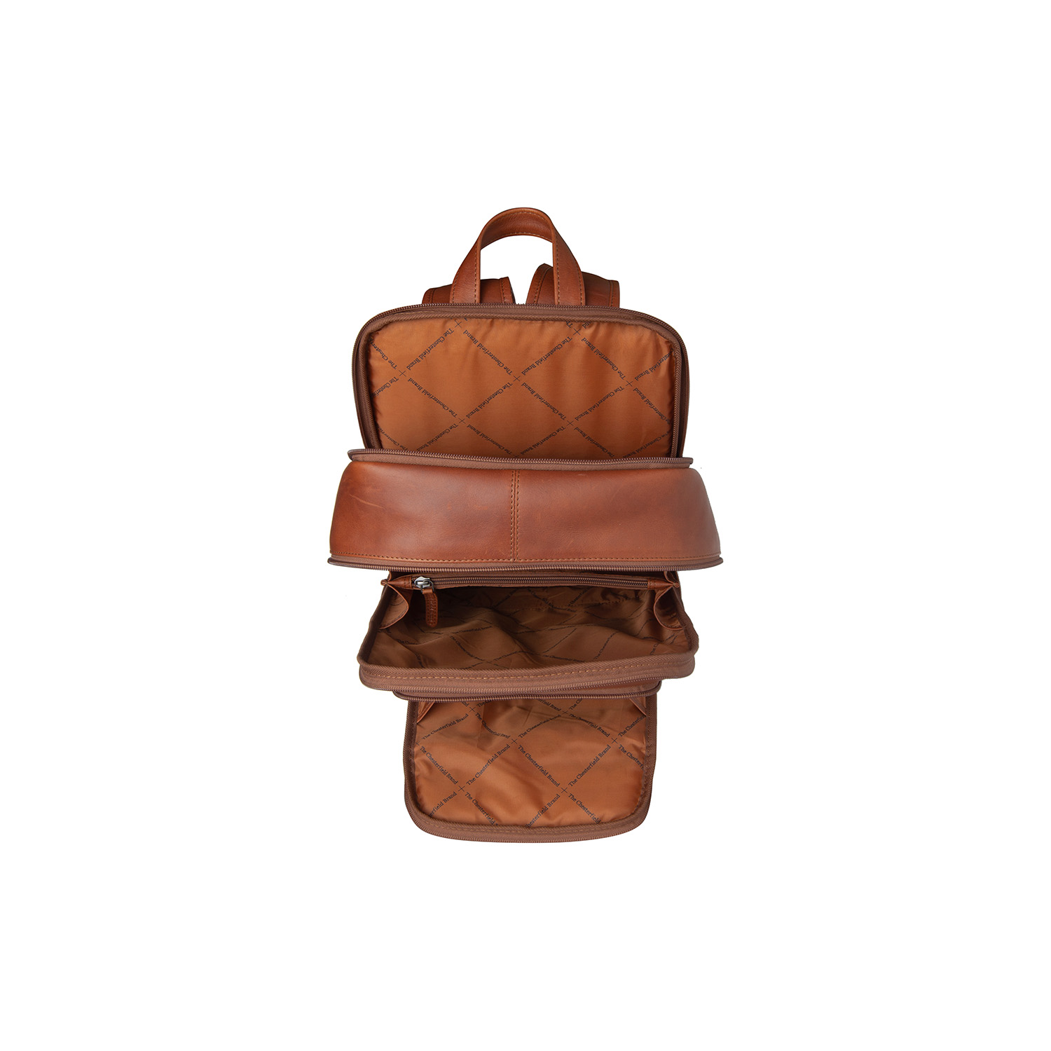 Chesterfield Leather Backpack Detroit Cognac