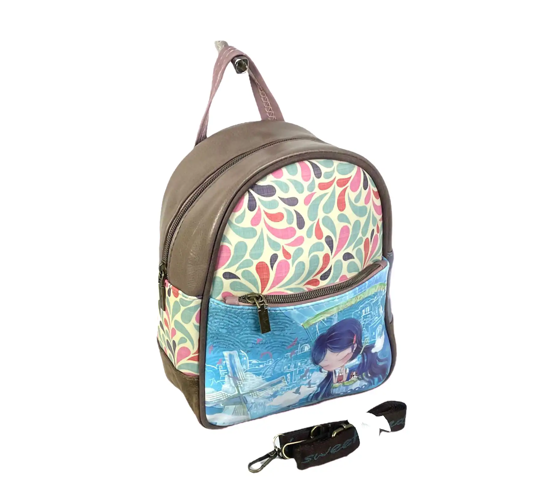 Γυναικεία Τσάντα Πλάτης Μικρού μεγέθους Sweet Candy CGB840 Beige