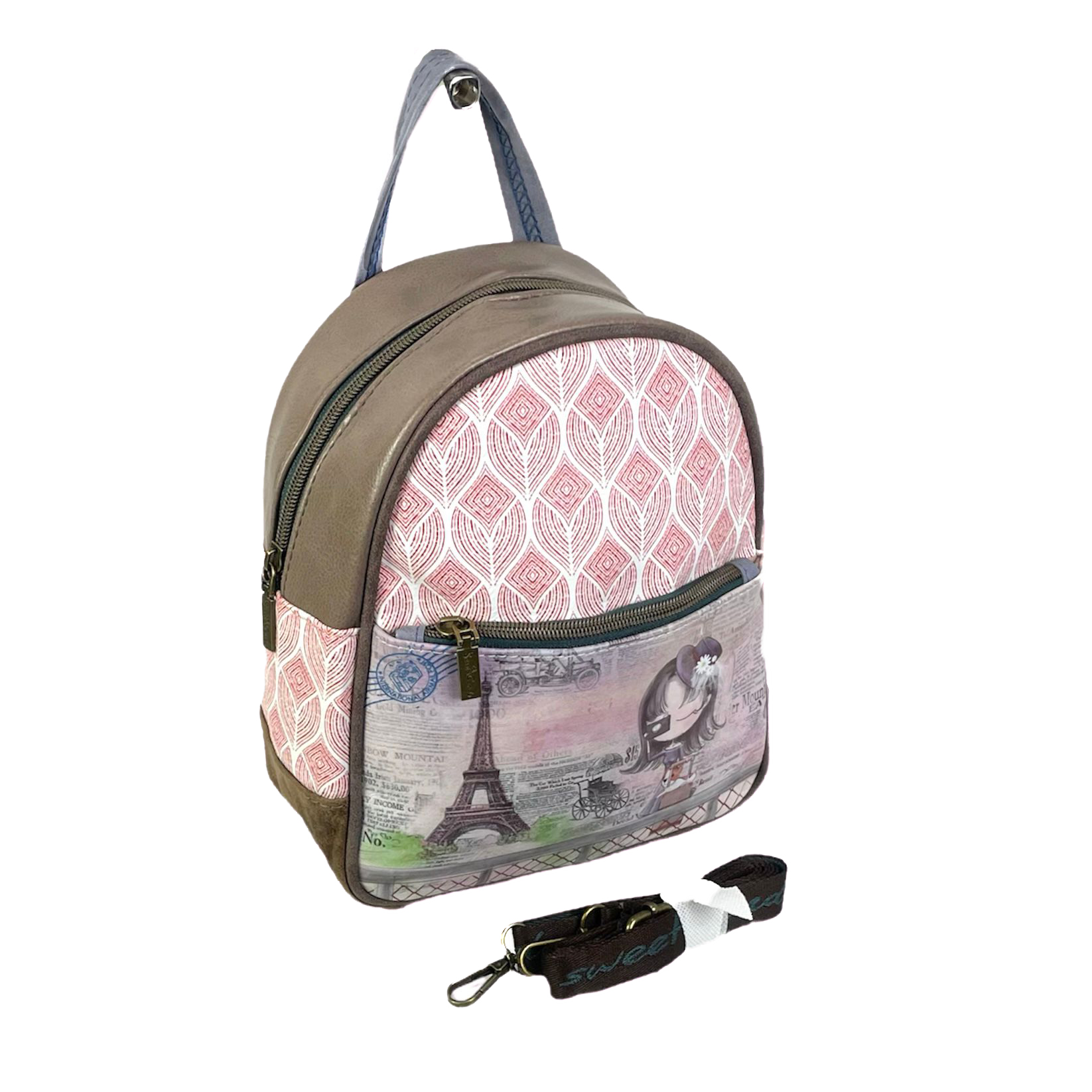 Γυναικεία Τσάντα Πλάτης Μικρού μεγέθους Sweet Candy CGB840-6-París