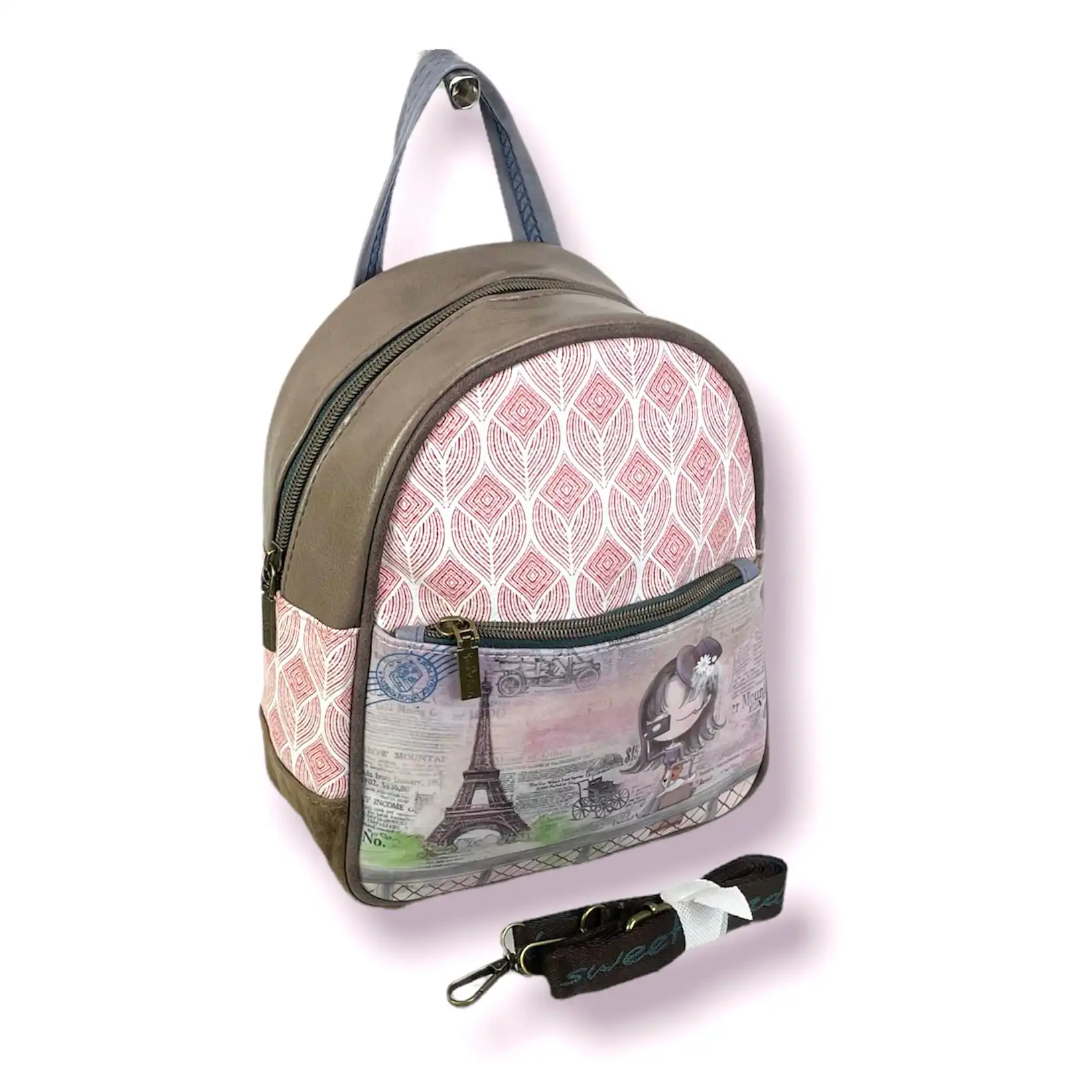 Γυναικεία Τσάντα Πλάτης Μικρού μεγέθους Sweet Candy CGB840 Beige