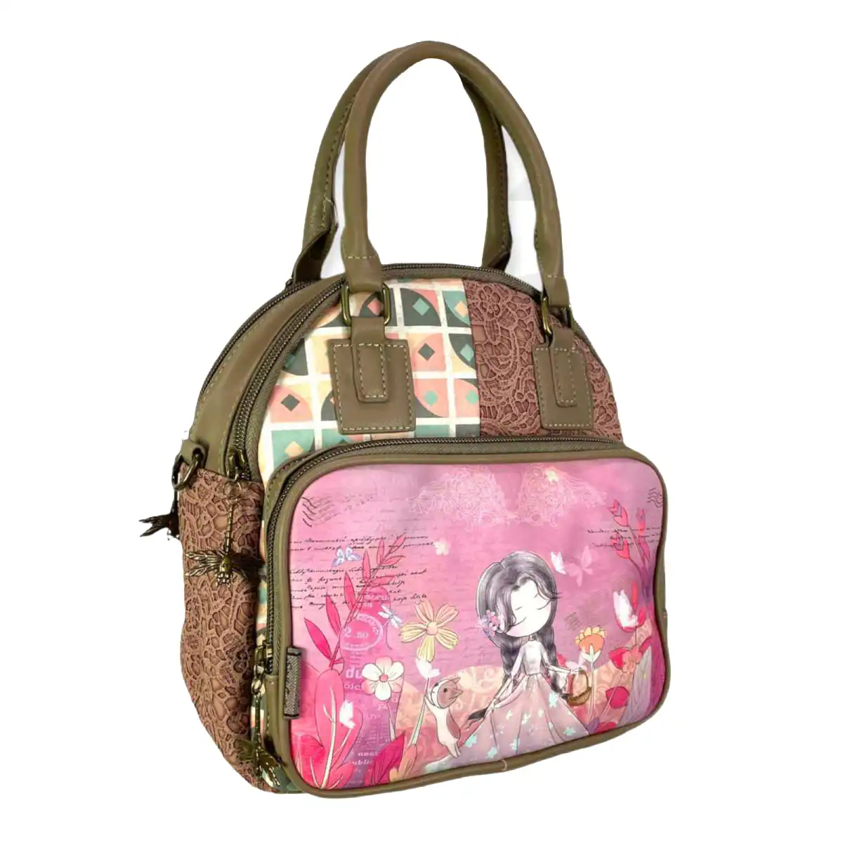 Γυναικεία Τσάντα Πλάτης Sweet Candy CGC055 Pájaros πρασινο