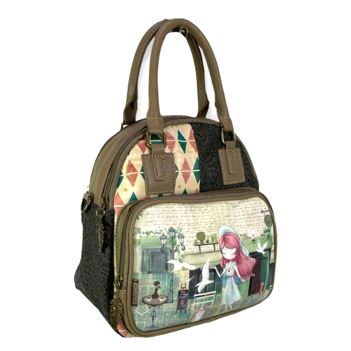 Γυναικεία Τσάντα Πλάτης Sweet Candy CGC055 Pájaros πρασινο Γυναικεία Τσάντα Πλάτης Sweet Candy CGC055 Pájaros πρασινο