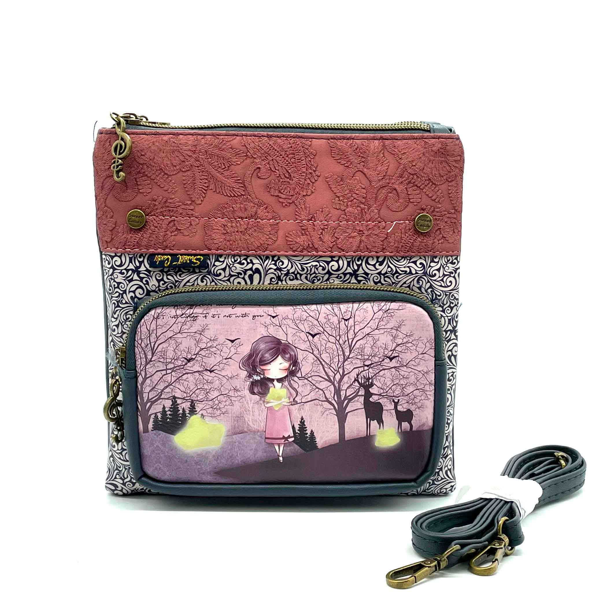 Γυναικεία Τσάντα Χιαστί Sweet Candy CGC074-4 Pink Γυναικεία Τσάντα Χιαστί Sweet Candy CGC074-4 Pink