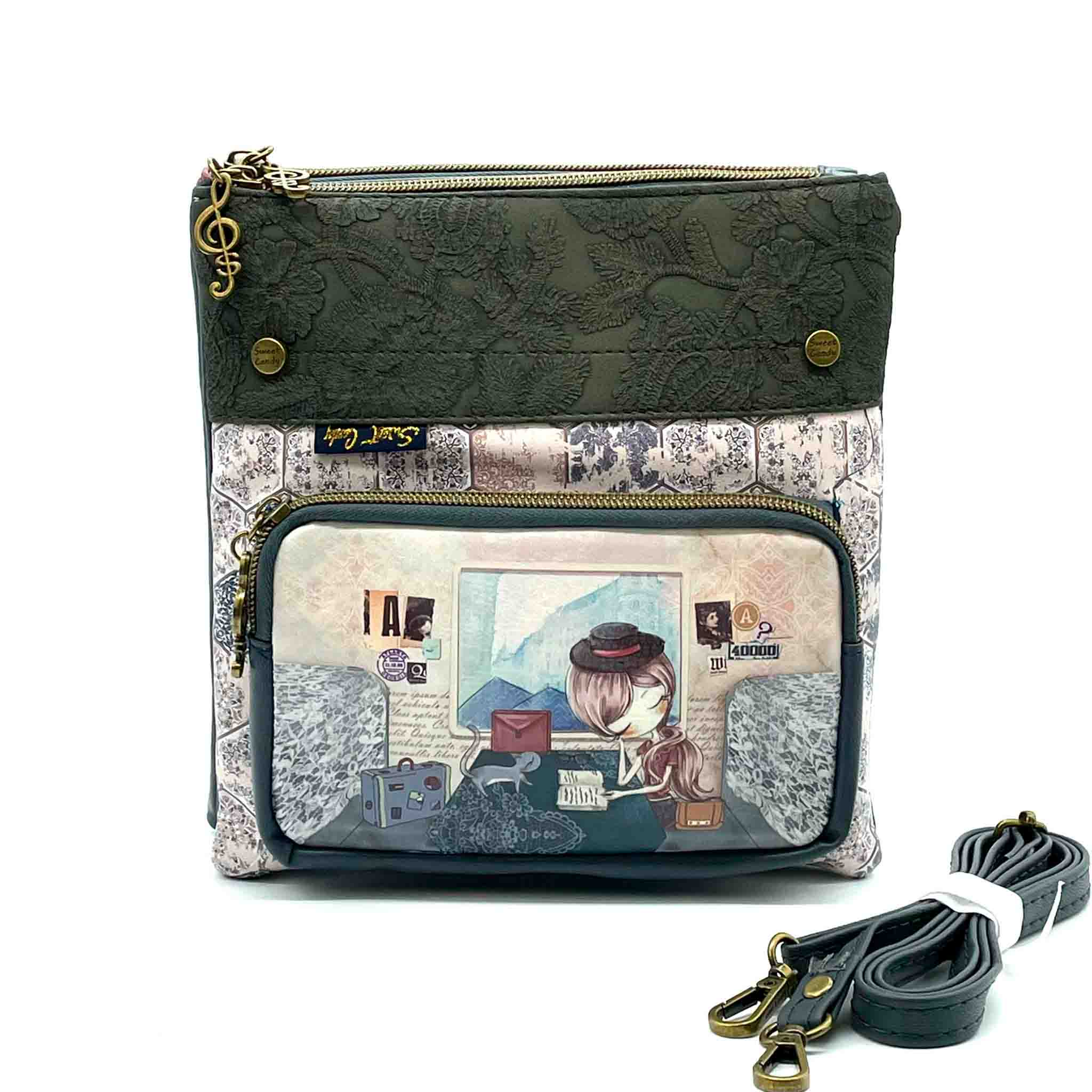 Γυναικεία Τσάντα Χιαστί Sweet Candy CGC074-4 Beige Γυναικεία Τσάντα Χιαστί Sweet Candy CGC074-4 Beige