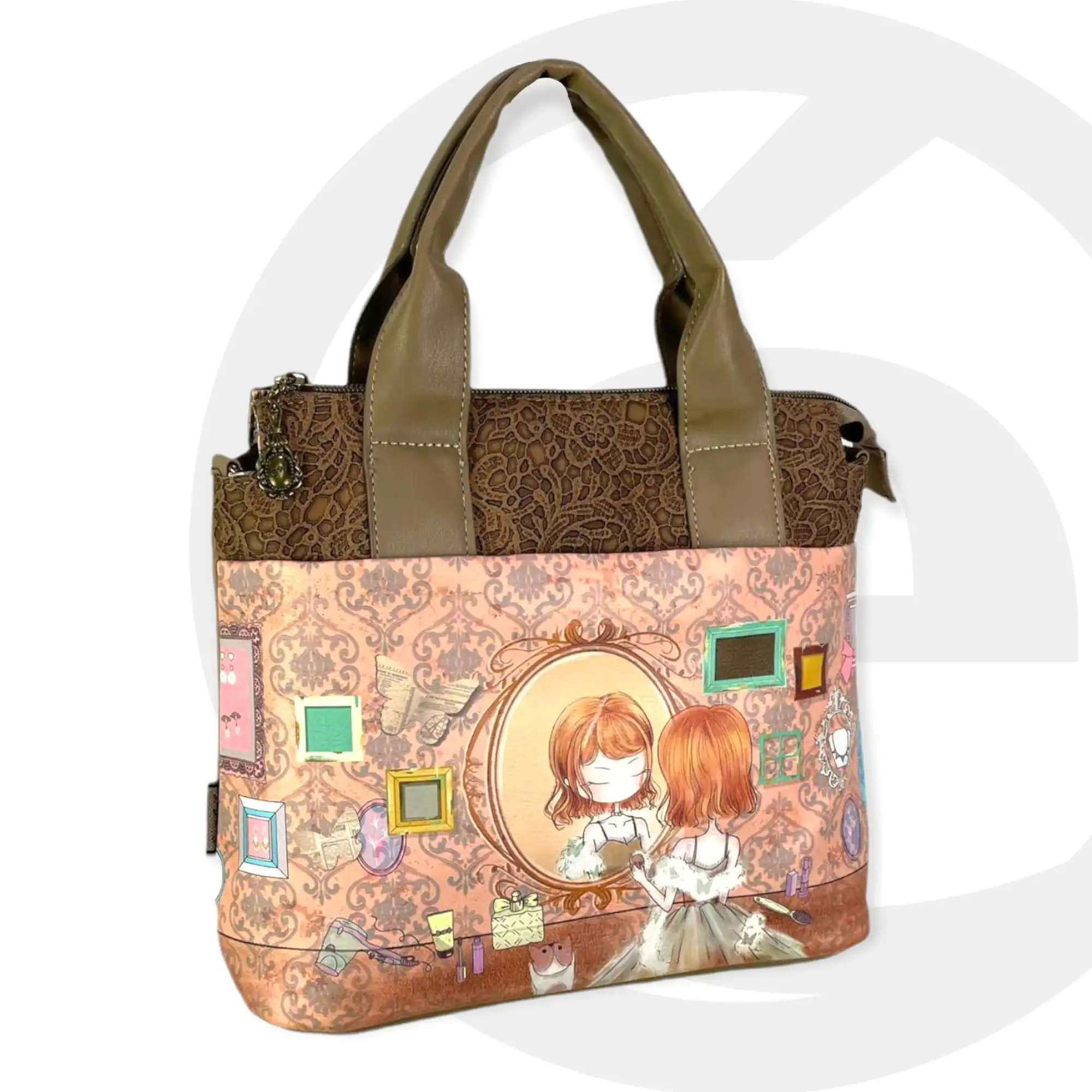 Γυναικεία Τσάντα Ωμου - Χειρός Sweet Candy CGC081 Espejo πορτοκαλί