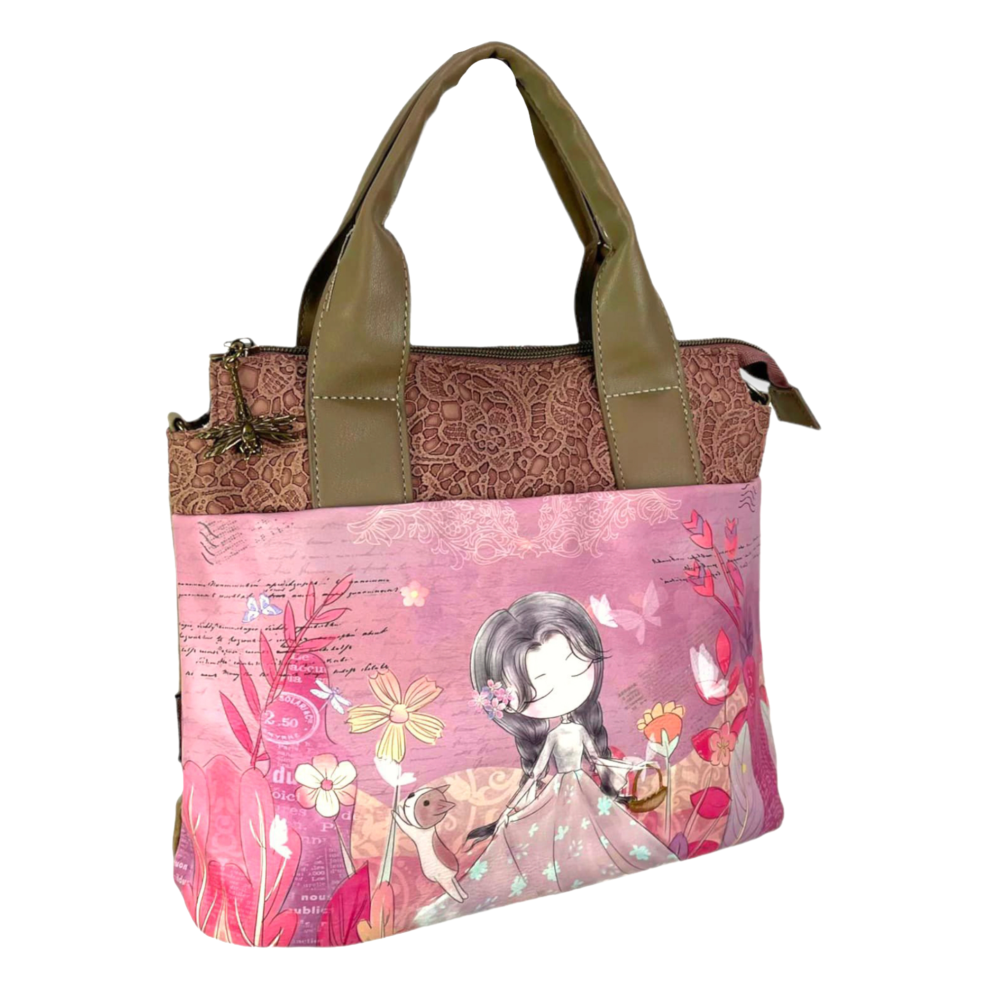 Γυναικεία Τσάντα Ωμου – Χειρός Sweet Candy CGC081 Flores ροζ Γυναικεία Τσάντα Ωμου – Χειρός Sweet Candy CGC081 Flores ροζ