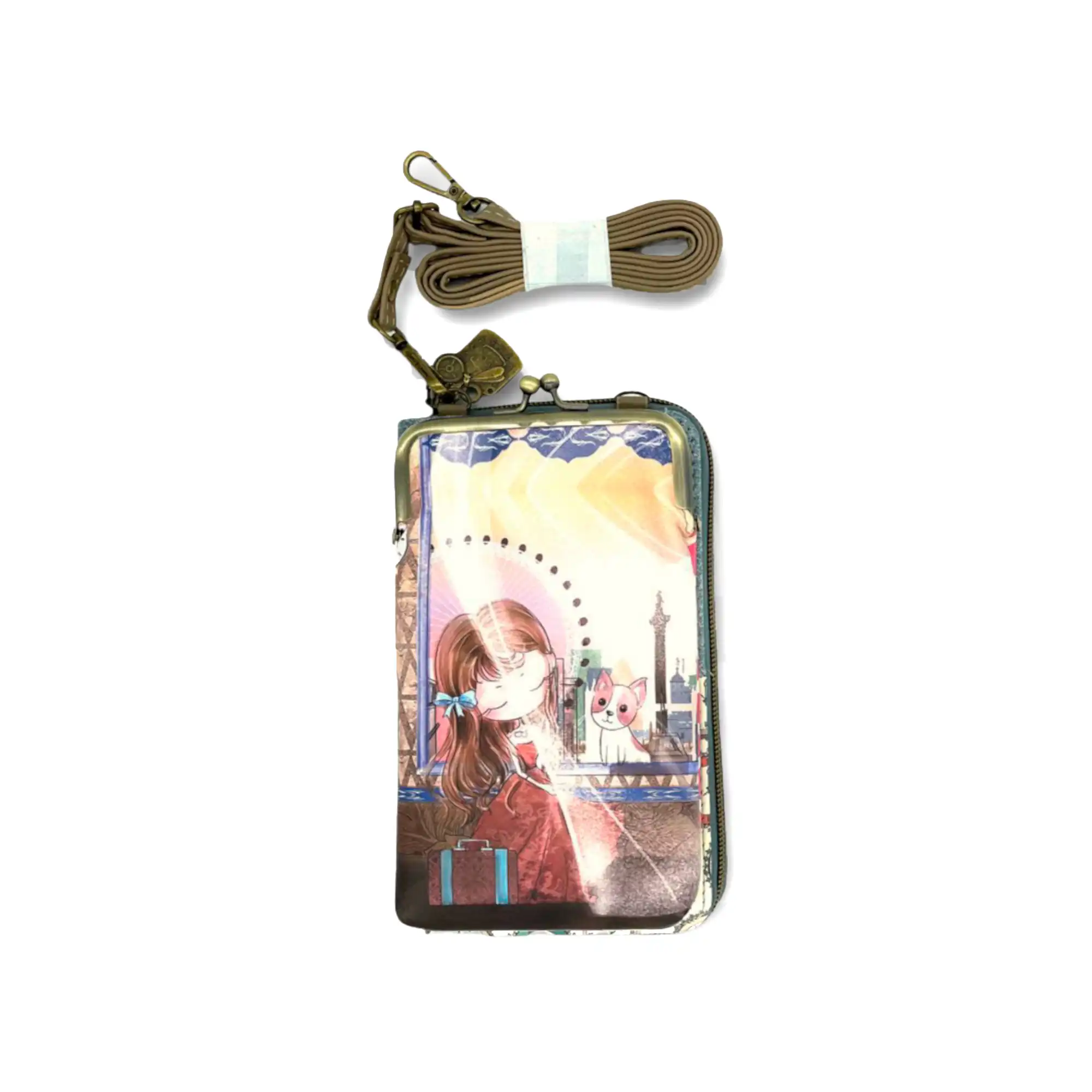 Γυναικείο Τσαντάκι Πορτοφόλι Θήκη κινητού  11,5*20*4 cm Sweet Candy CGC121-1 Atlantis