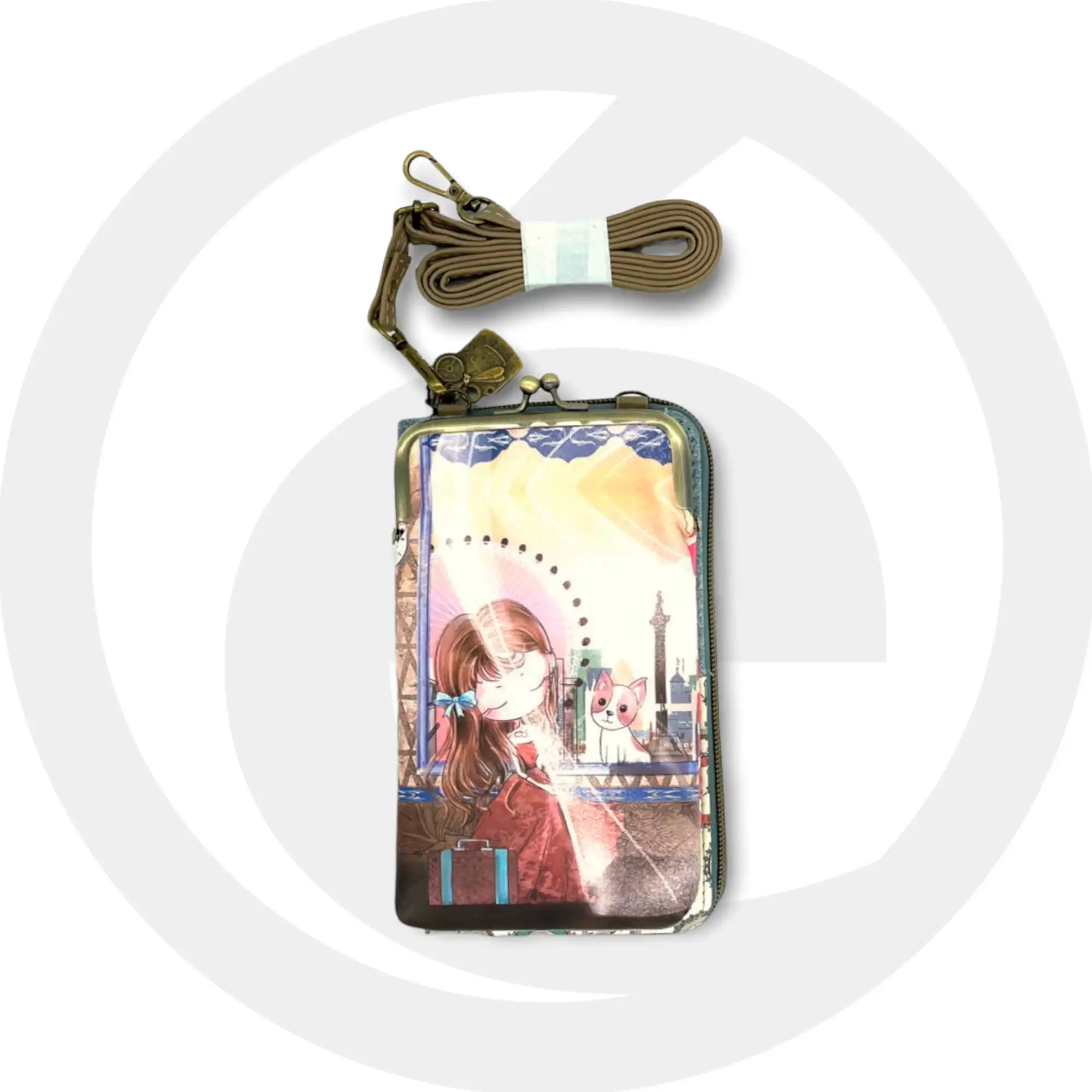 Γυναικείο Τσαντάκι Πορτοφόλι Θήκη κινητού  11,5*20*4 cm Sweet Candy CGC121-1 Atlantis