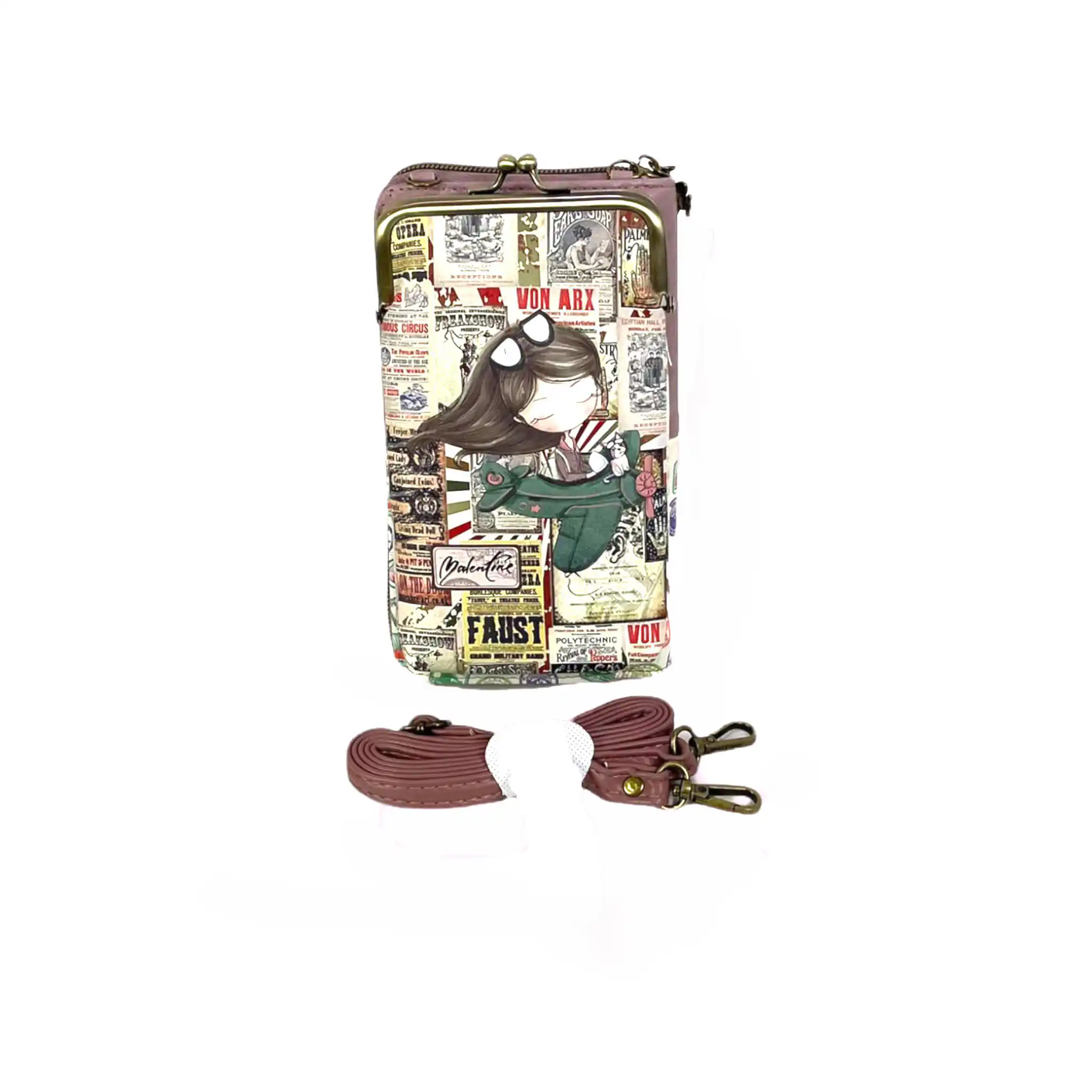 Γυναικείο Τσαντάκι Πορτοφόλι Θήκη κινητού  11,5*20*4 cm Sweet Candy CGC121-1 Atlantis