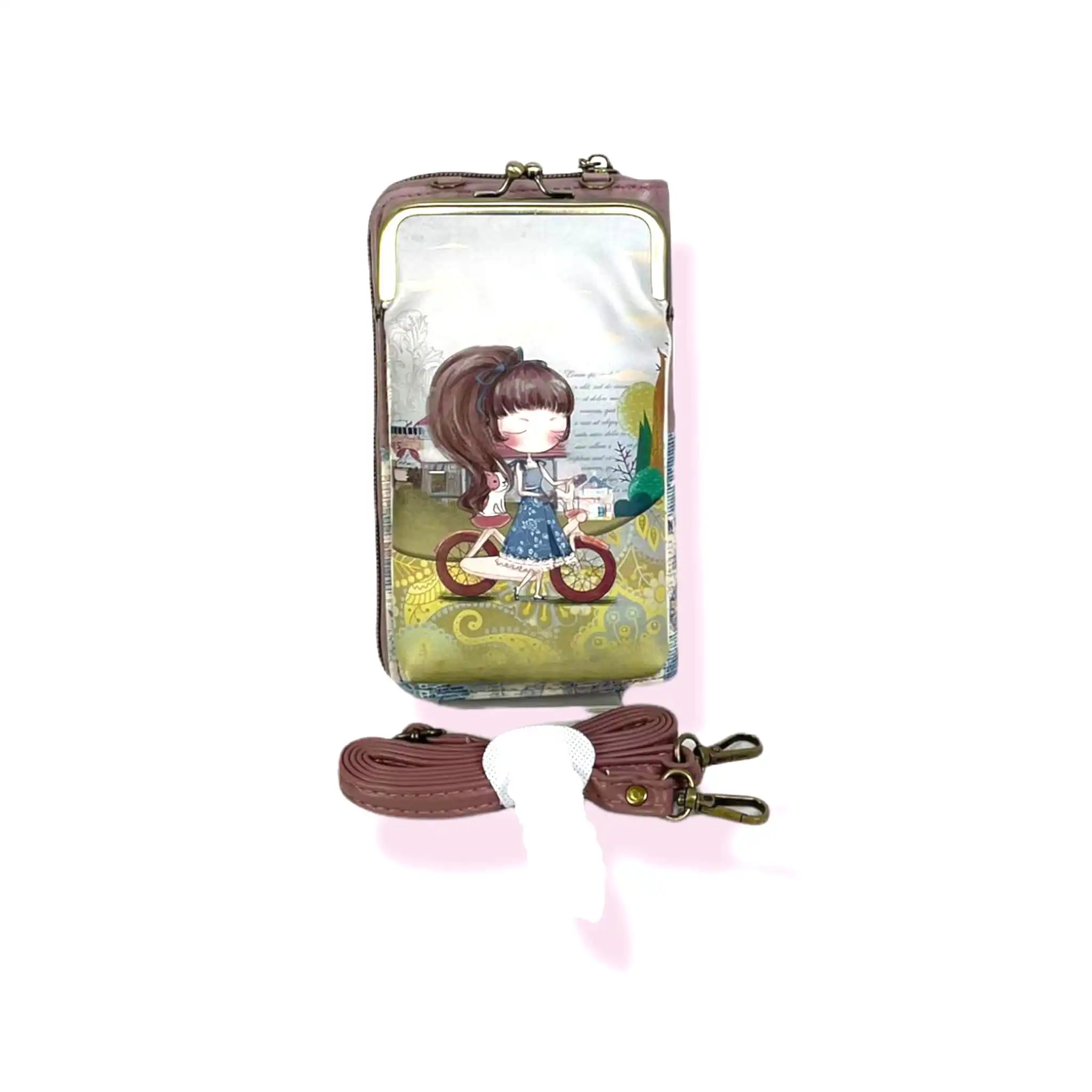 Γυναικείο Τσαντάκι Πορτοφόλι Θήκη κινητού  11,5*20*4 cm Sweet Candy CGC121-1 Atlantis