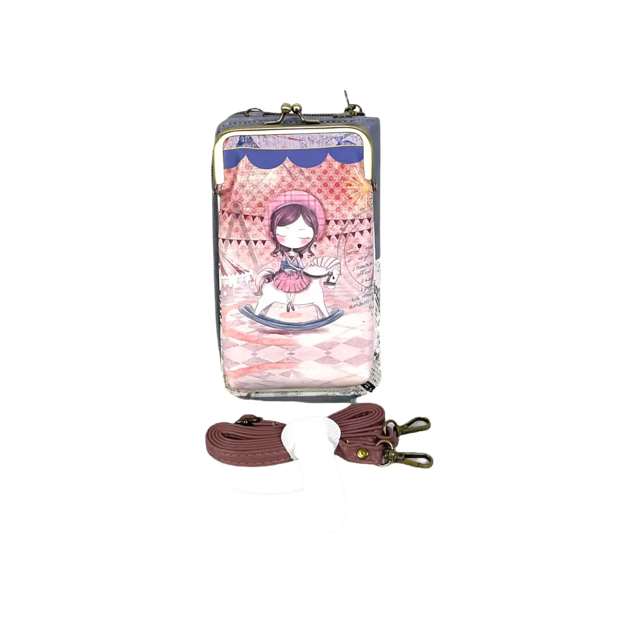 Γυναικείο Τσαντάκι Πορτοφόλι Θήκη κινητού  11,5*20*4 cm Sweet Candy CGC121-1 Atlantis