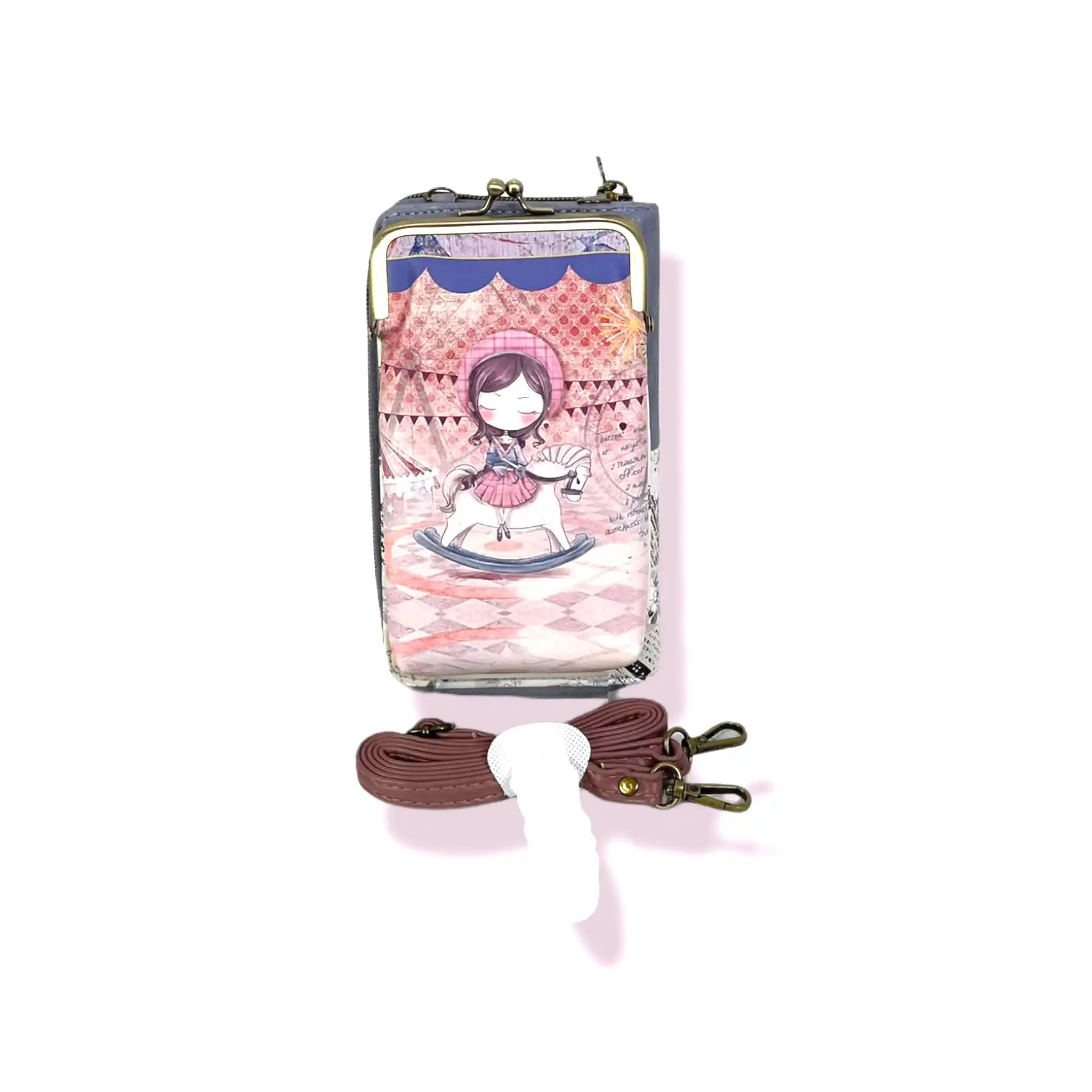 Γυναικείο Τσαντάκι Πορτοφόλι Θήκη κινητού  11,5*20*4 cm Sweet Candy CGC121-1 Atlantis