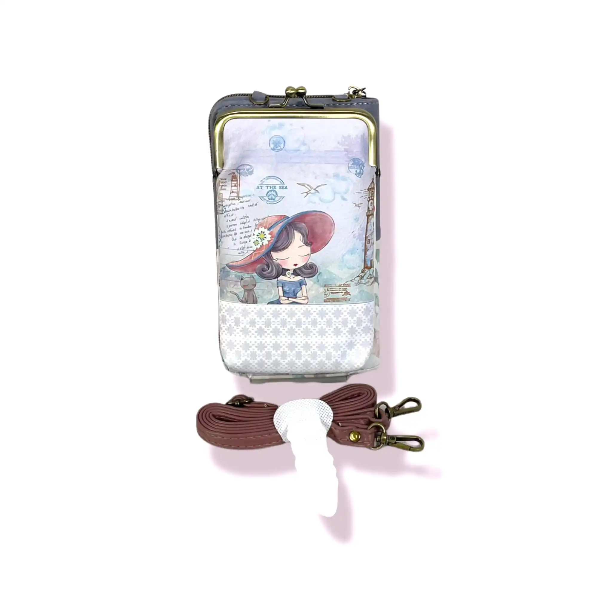 Γυναικείο Τσαντάκι Πορτοφόλι Θήκη κινητού  11,5*20*4 cm Sweet Candy CGC121-1 Atlantis