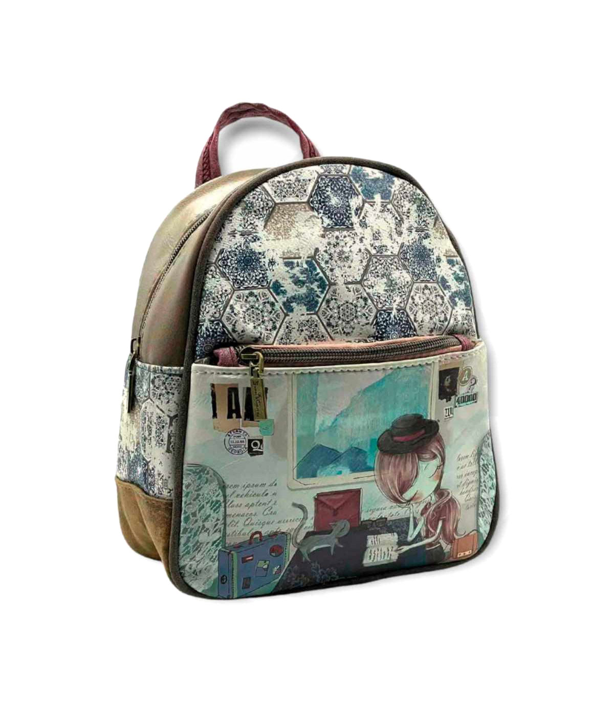 Γυναικεία Τσάντα Πλάτης Μικρού μεγέθους Sweet Candy CGCB840-4 beige