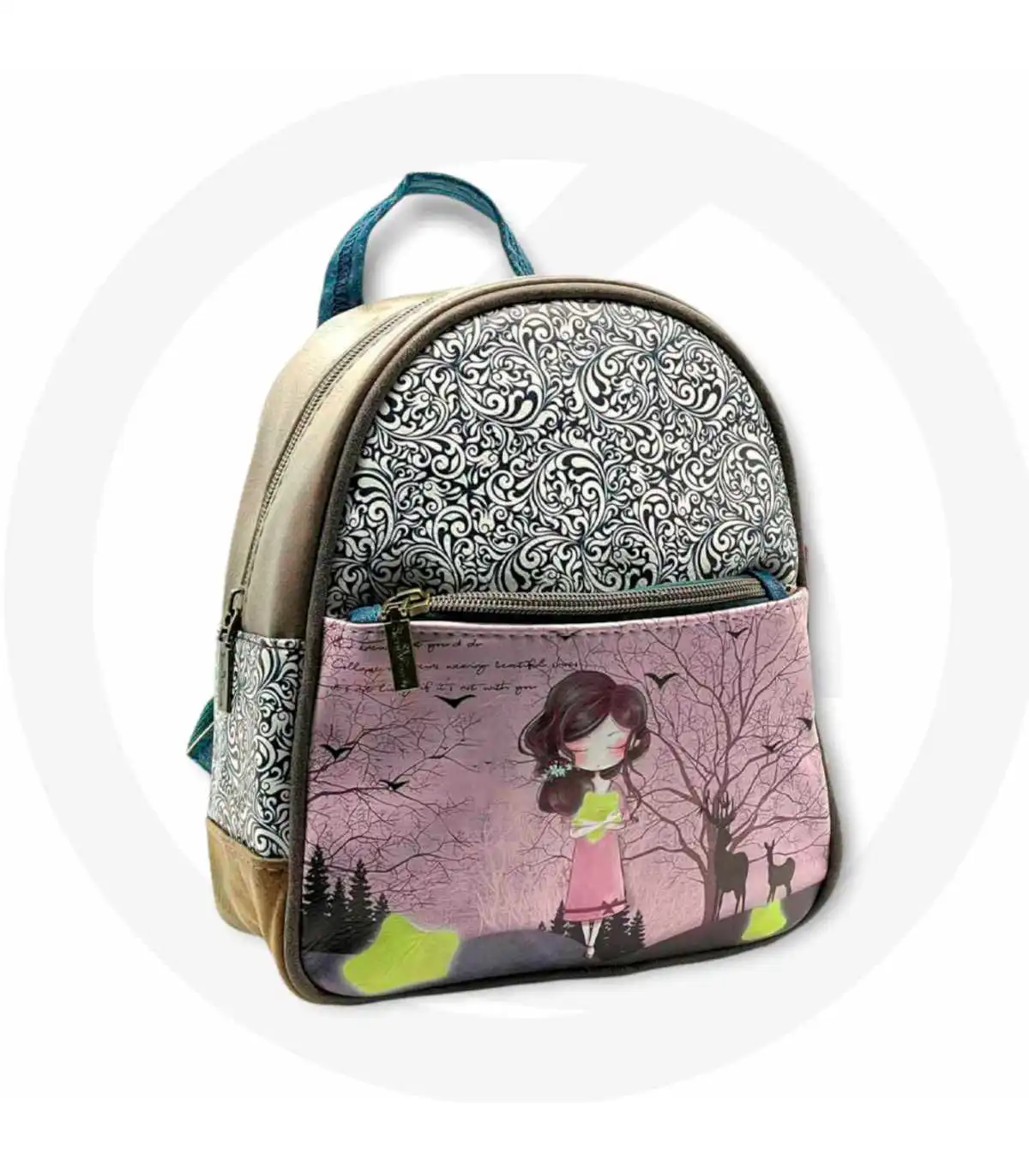 Γυναικεία Τσάντα Πλάτης Μικρού μεγέθους Sweet Candy CGB840 Beige