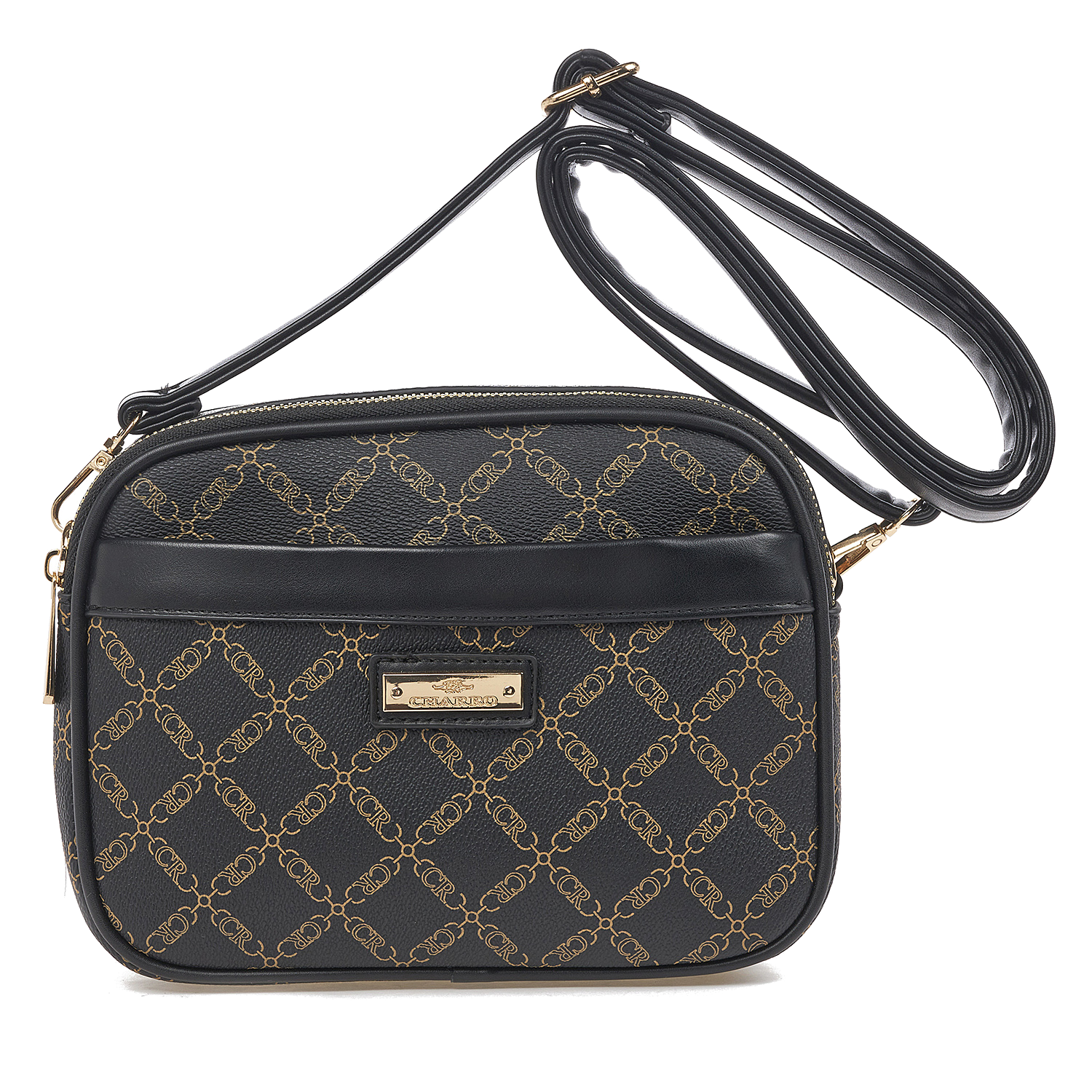 Γυναικεία Τσάντα Χιαστί Ώμου Charro CH 9668-18 Μαύρη