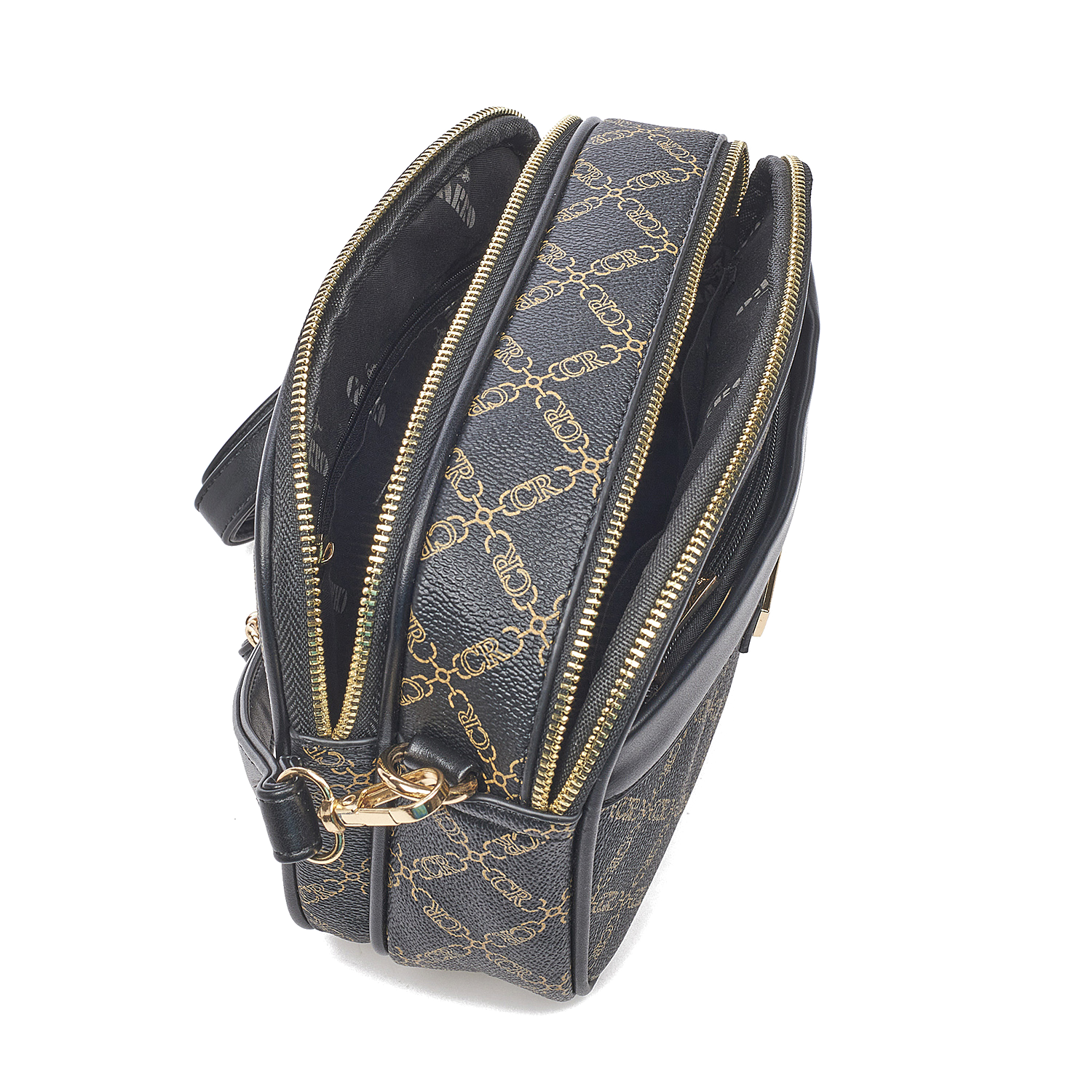 Γυναικεία Τσάντα Χιαστί Ώμου Charro CH 9668-18 Μαύρη