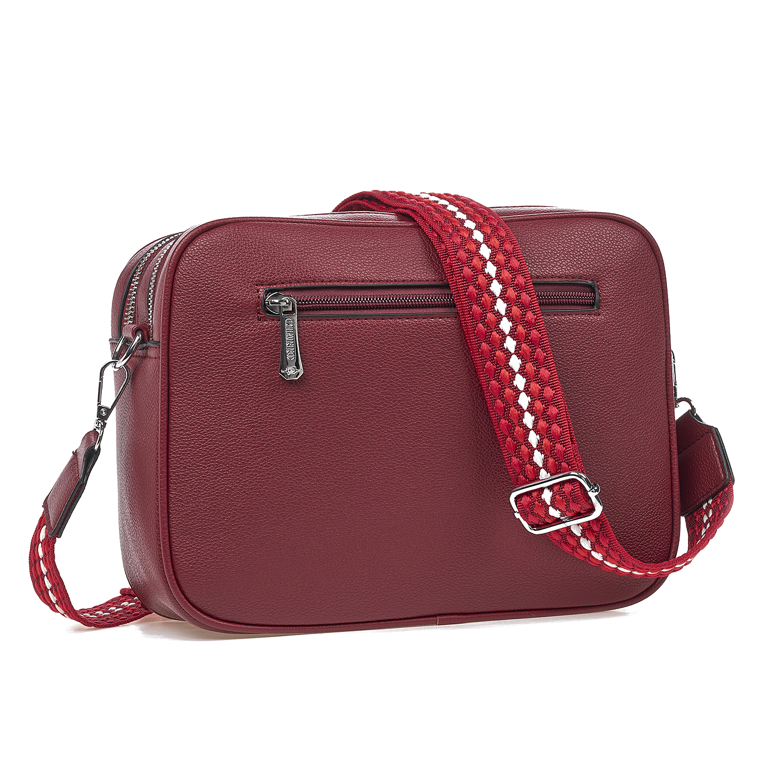 Γυναικεία Τσάντα Χιαστί Ώμου Charro CH2450-29 Μπορντό Γυναικεία Τσάντα Χιαστί Ώμου Charro CH2450-29 Μπορντό