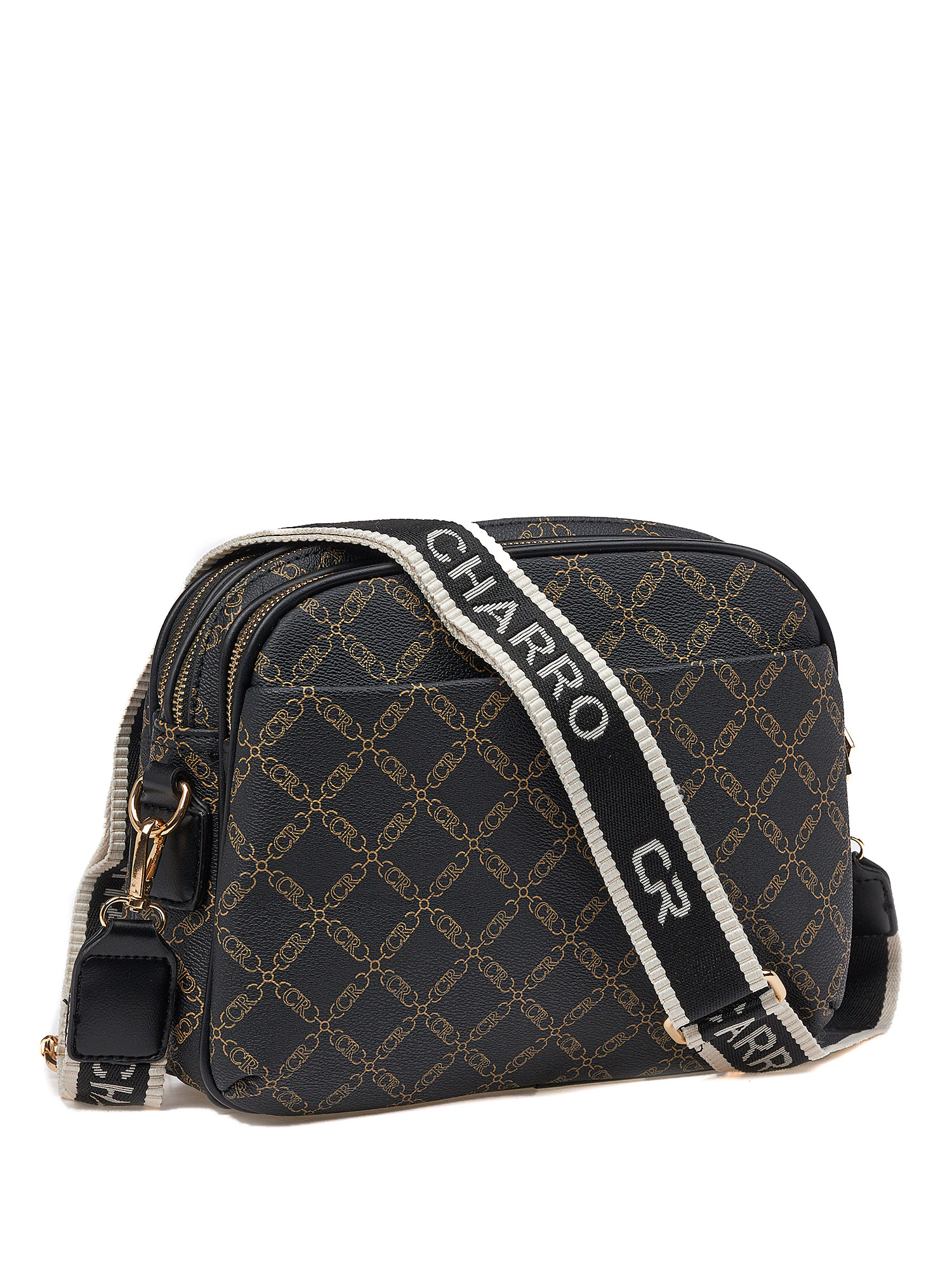 Γυναικεία Τσάντα Χιαστί Ώμου Charro  CH3078-124 Μαύρο