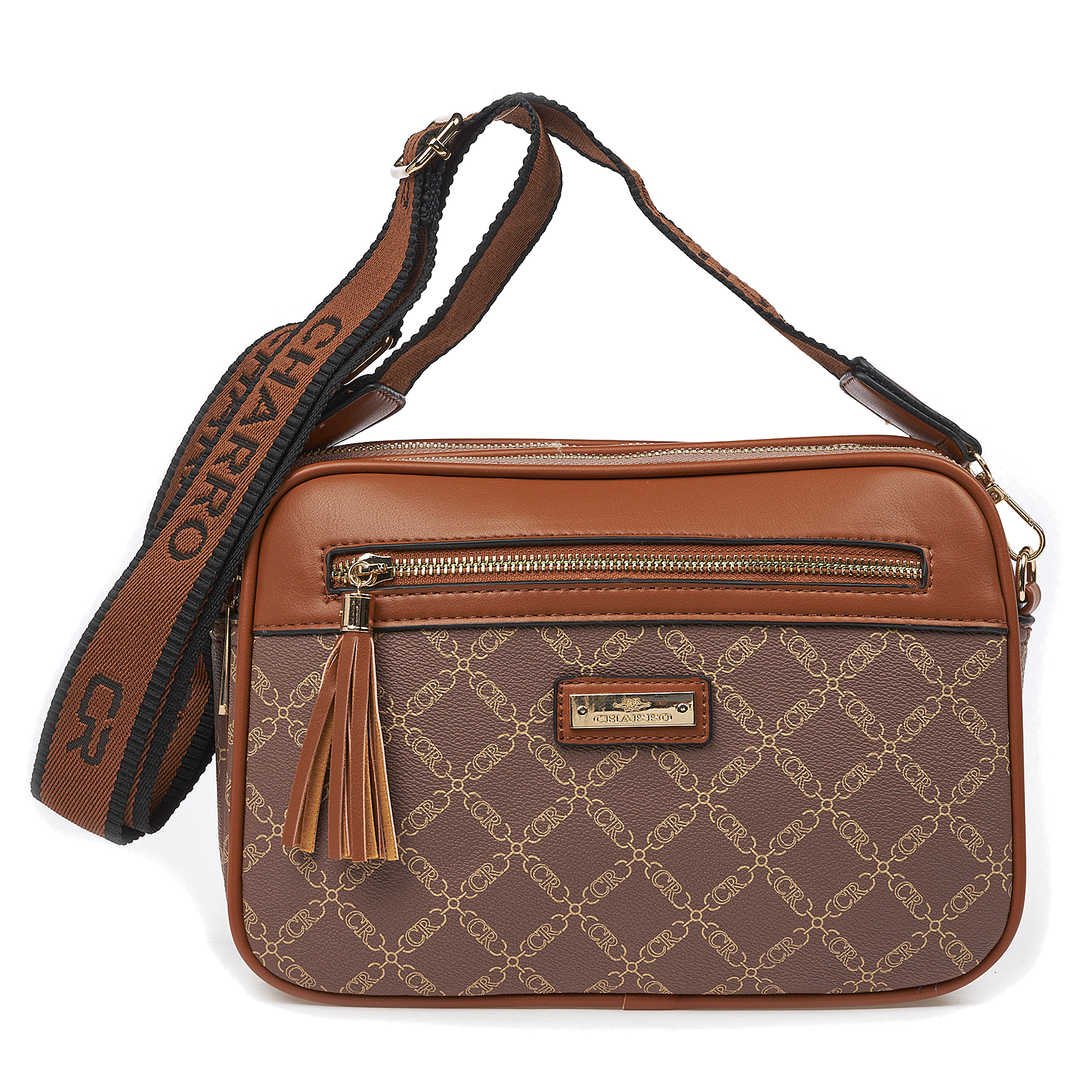 Γυναικεία Τσάντα Χιαστί Ώμου Charro CH3078-126 Καφέ