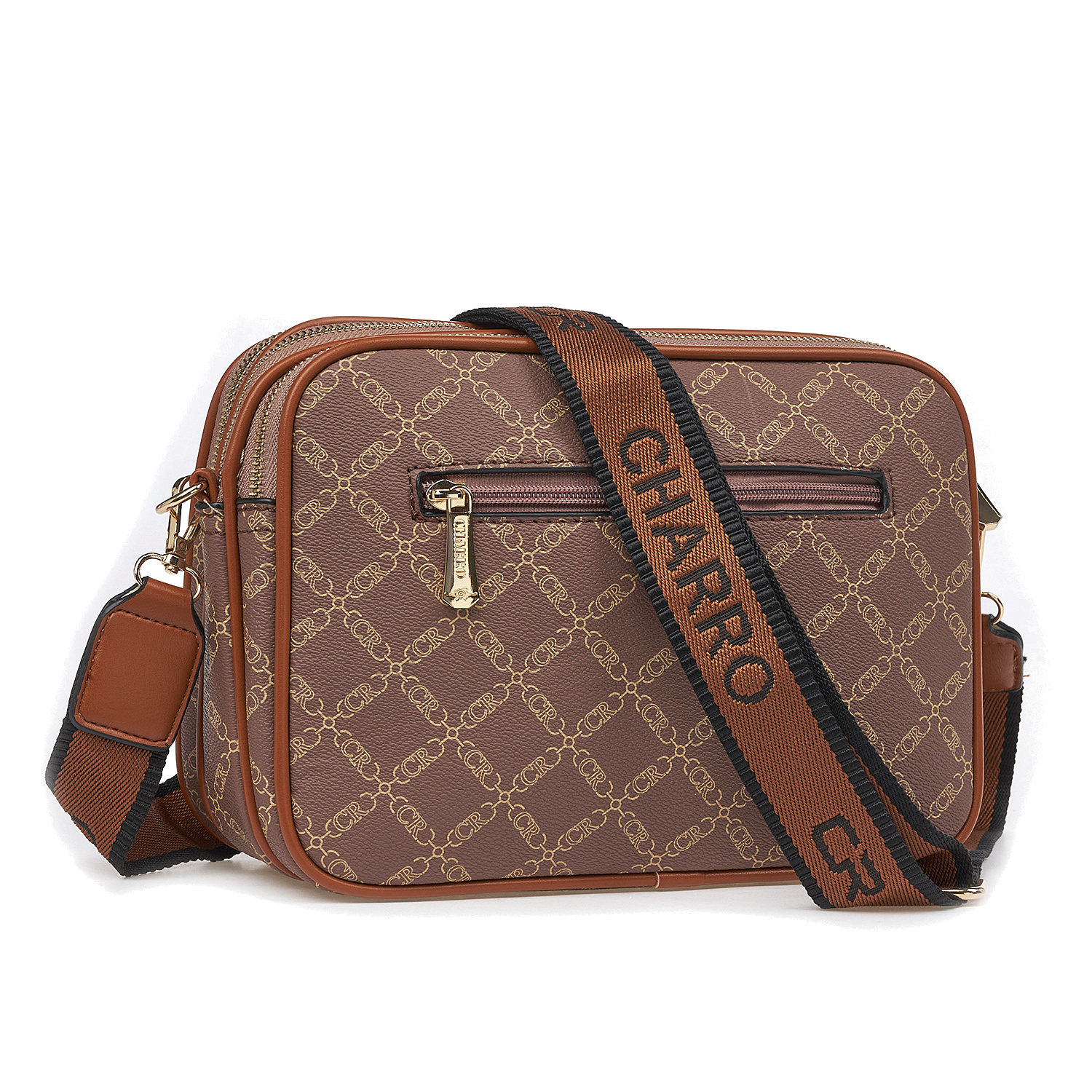 Γυναικεία Τσάντα Χιαστί Ώμου Charro CH3078-126 Καφέ