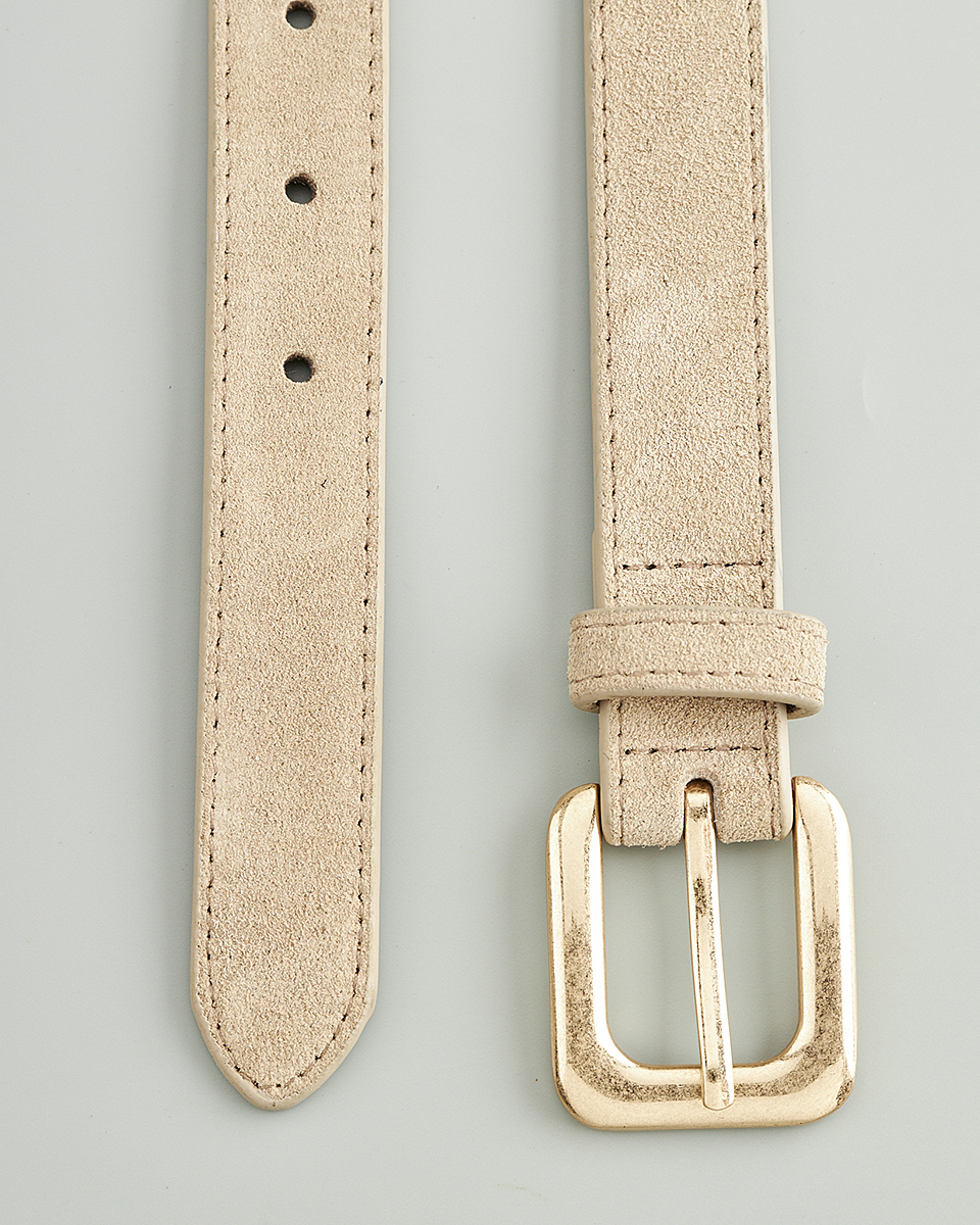 Δερμάτινη Γυναικεία Ζώνη με Τετράγωνη Μεταλλική Αγκράφα CT3981 Beige Δερμάτινη Γυναικεία Ζώνη με Τετράγωνη Μεταλλική Αγκράφα CT3981 Beige