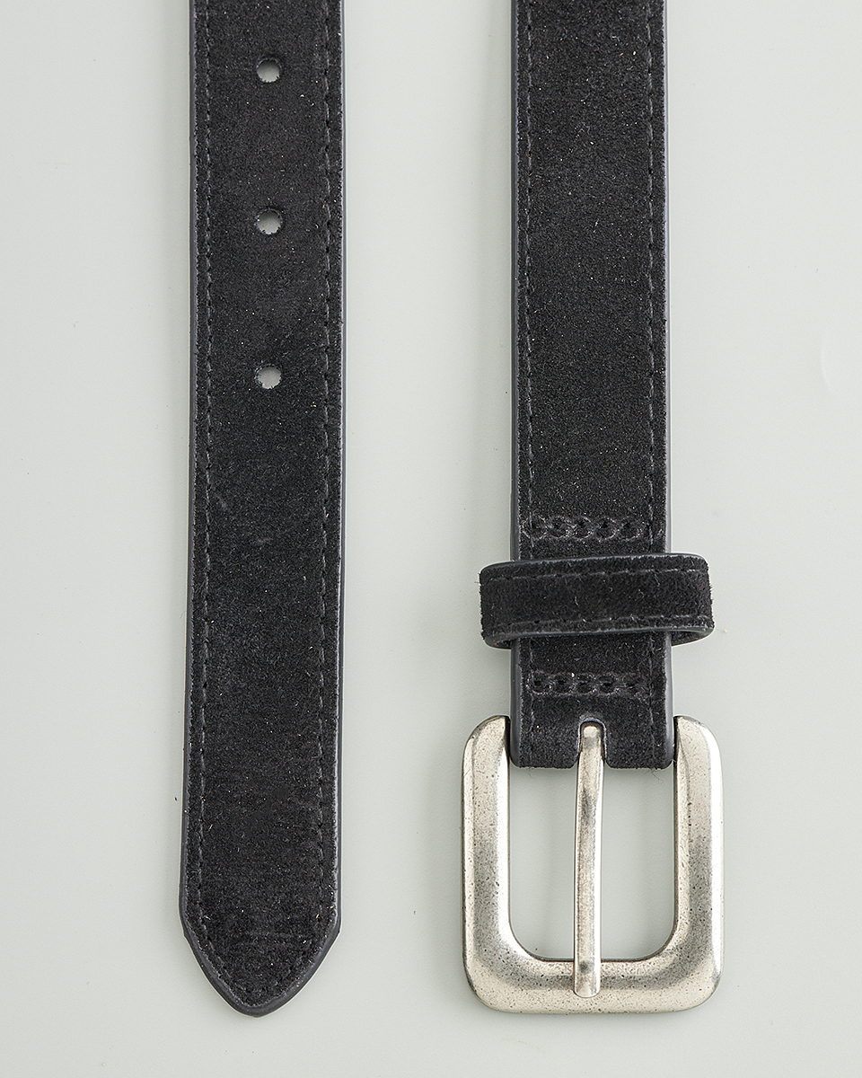 Δερμάτινη Γυναικεία Ζώνη με Ανάγλυφη Στρογγυλή Αγκράφα CT3986 black