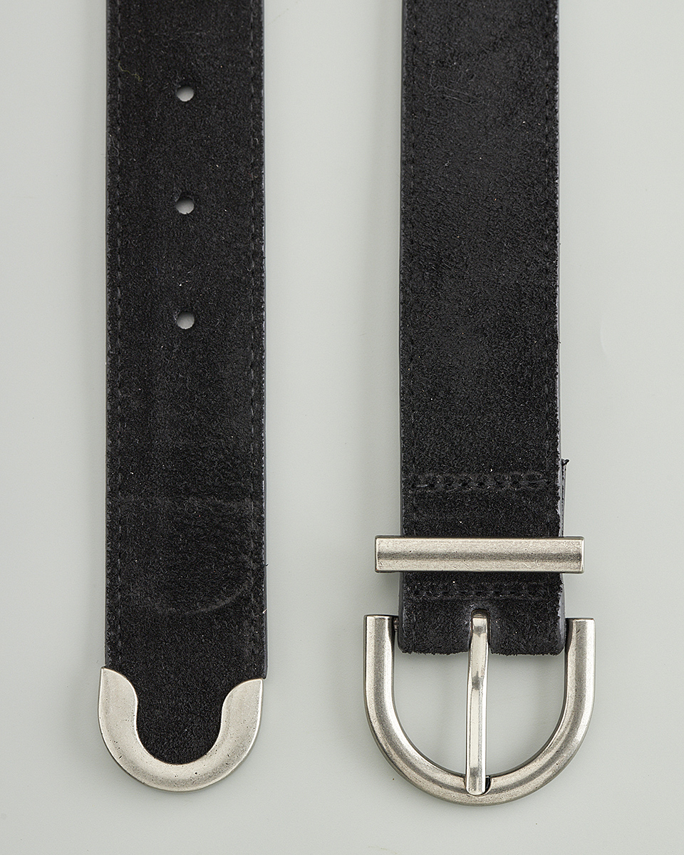 Δερμάτινη Γυναικεία Ζώνη με Ανάγλυφη Οβάλ Αγκράφα CT3996 black