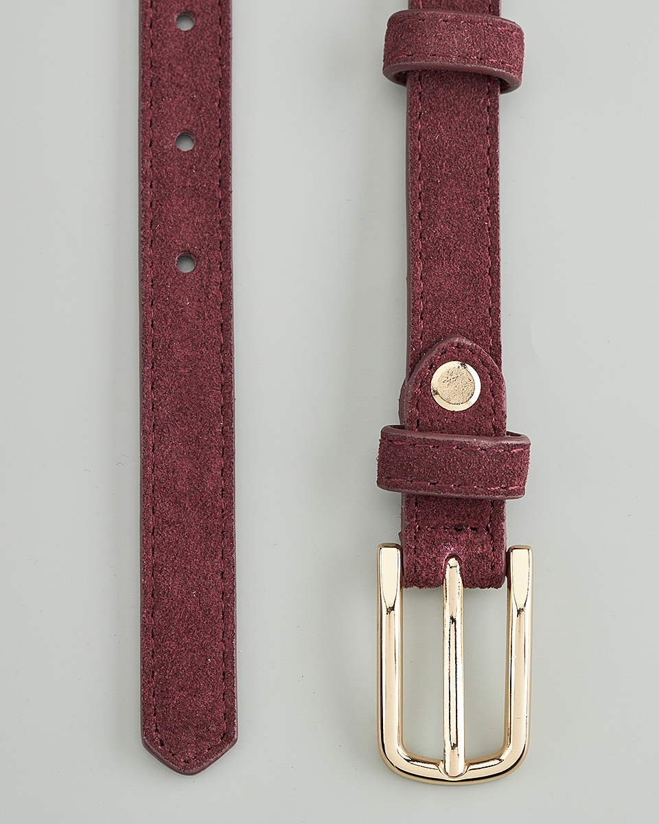 Δερμάτινη Γυναικεία Ζώνη με Καμπυλωτή Μεταλλική Αγκράφα CT7841 black