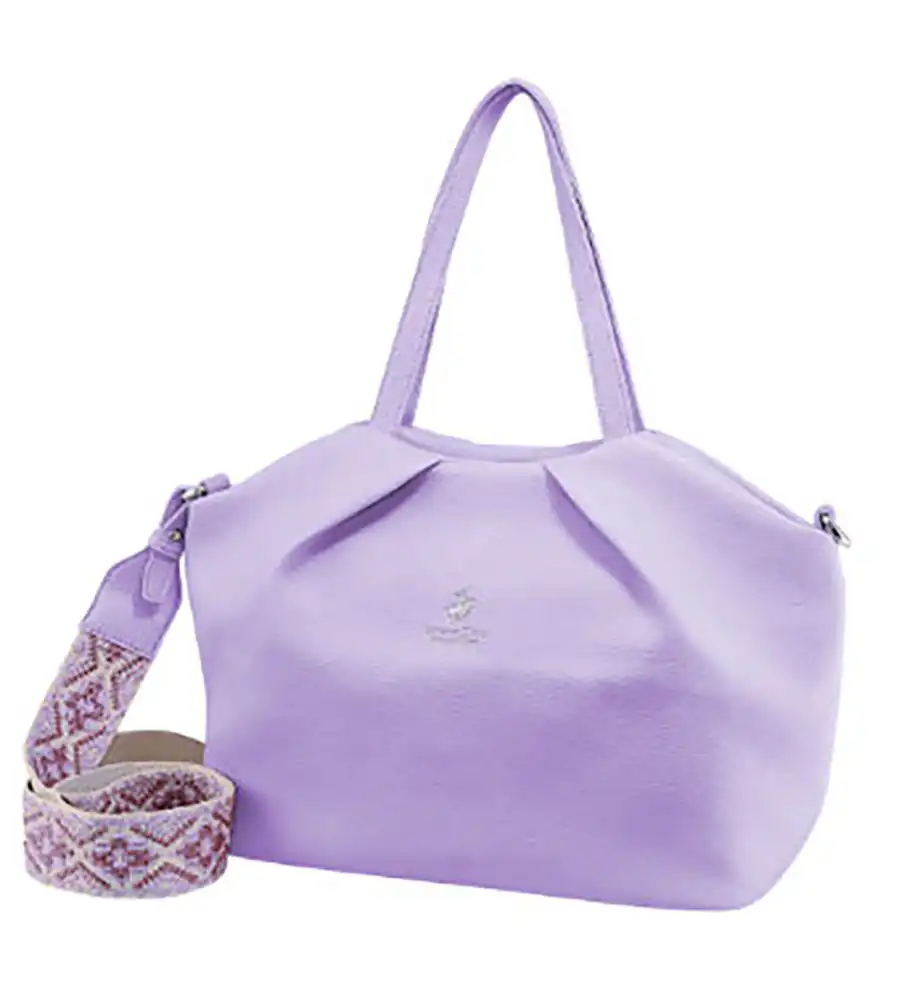 Beverly Hills Polo Club Γυναικεία Τσάντα Ωμου BH-3240 Λιλά