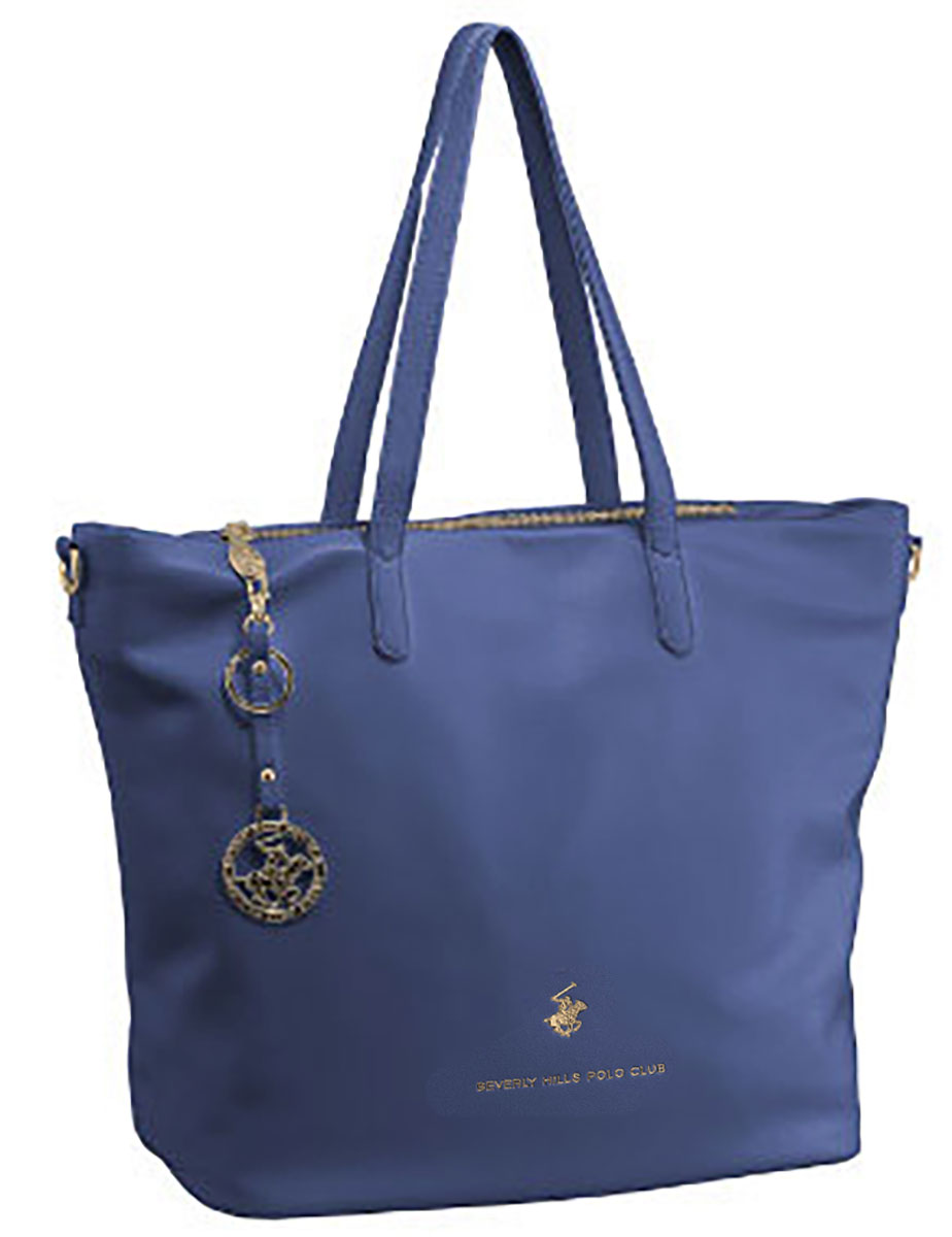 Beverly Hills Polo Club Γυναικεία Διθέσια Τσάντα Ωμου BH-3310 Μπλέ