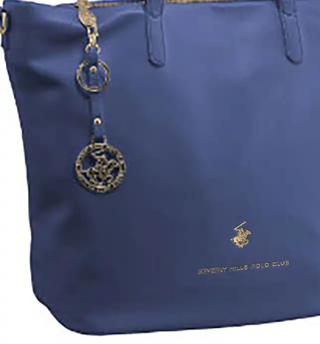 Beverly Hills Polo Club Γυναικεία Διθέσια Τσάντα Ωμου BH-3310 Μπλέ