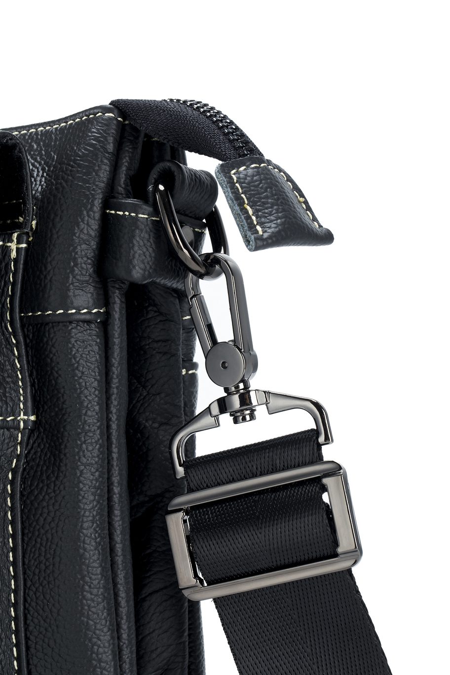 Δερμάτινο τσαντάκι ώμου Bull Captain DJB 666 μαύρο