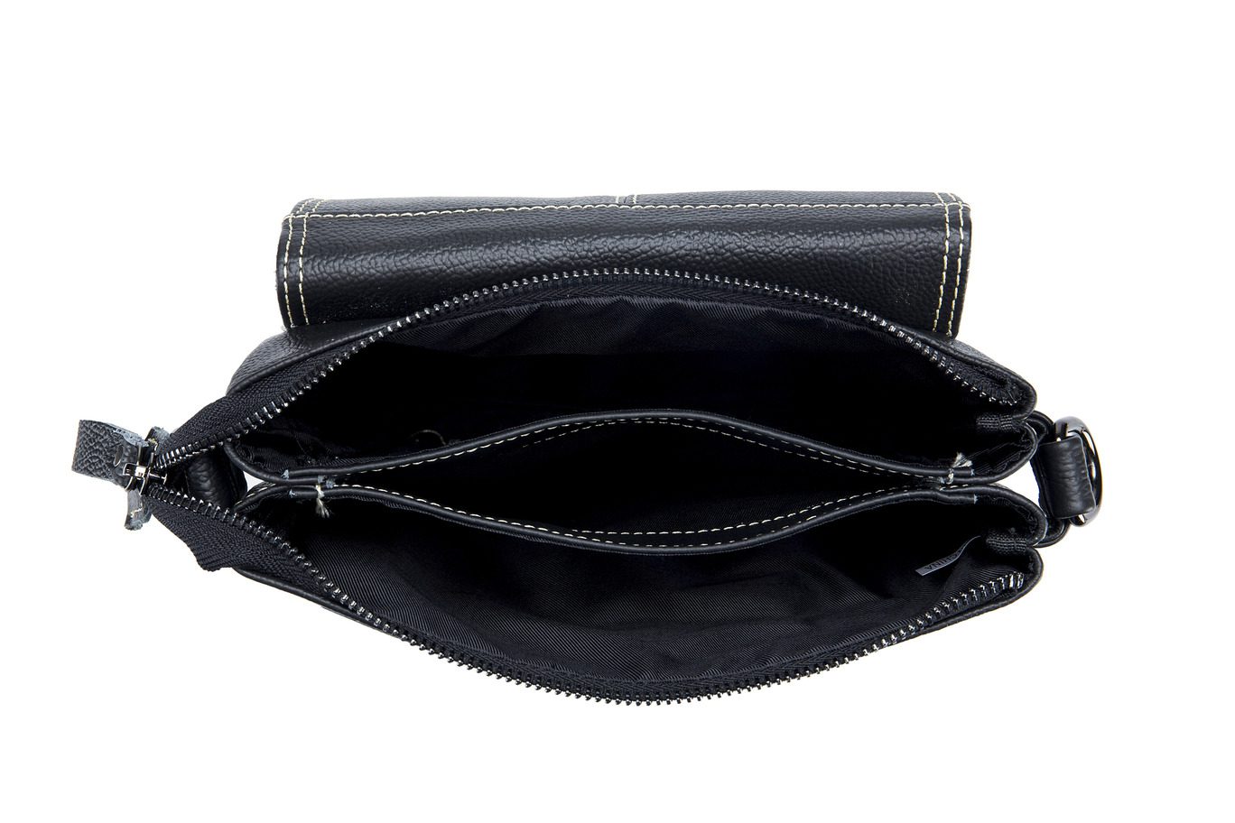 Δερμάτινο τσαντάκι ώμου Bull Captain DJB 666 μαύρο
