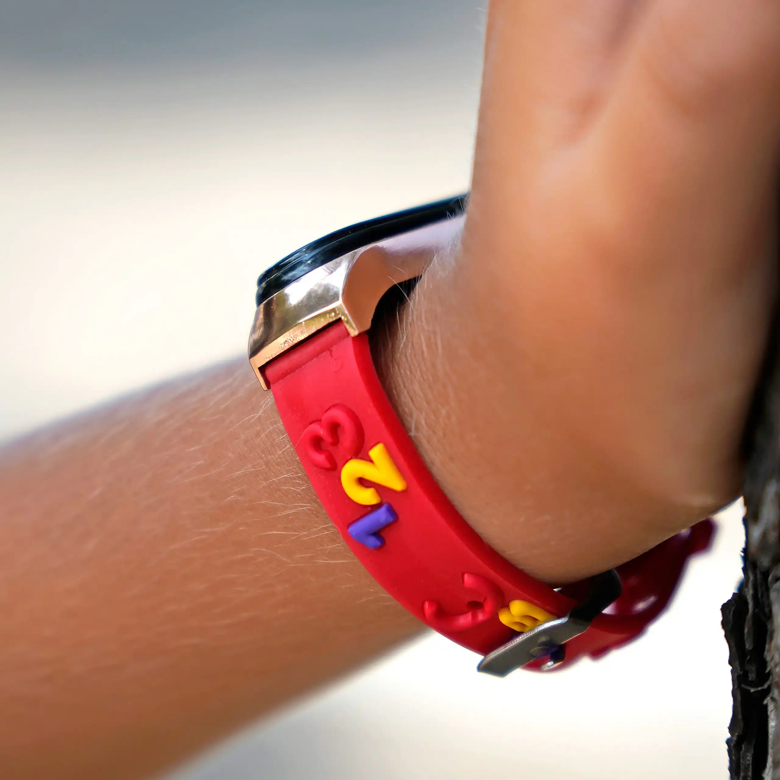 Sequoia Αδιάβροχο Ρολόι LED με Λουράκι Καουτσούκ και Σχέδιο AG-122 κόκκινο