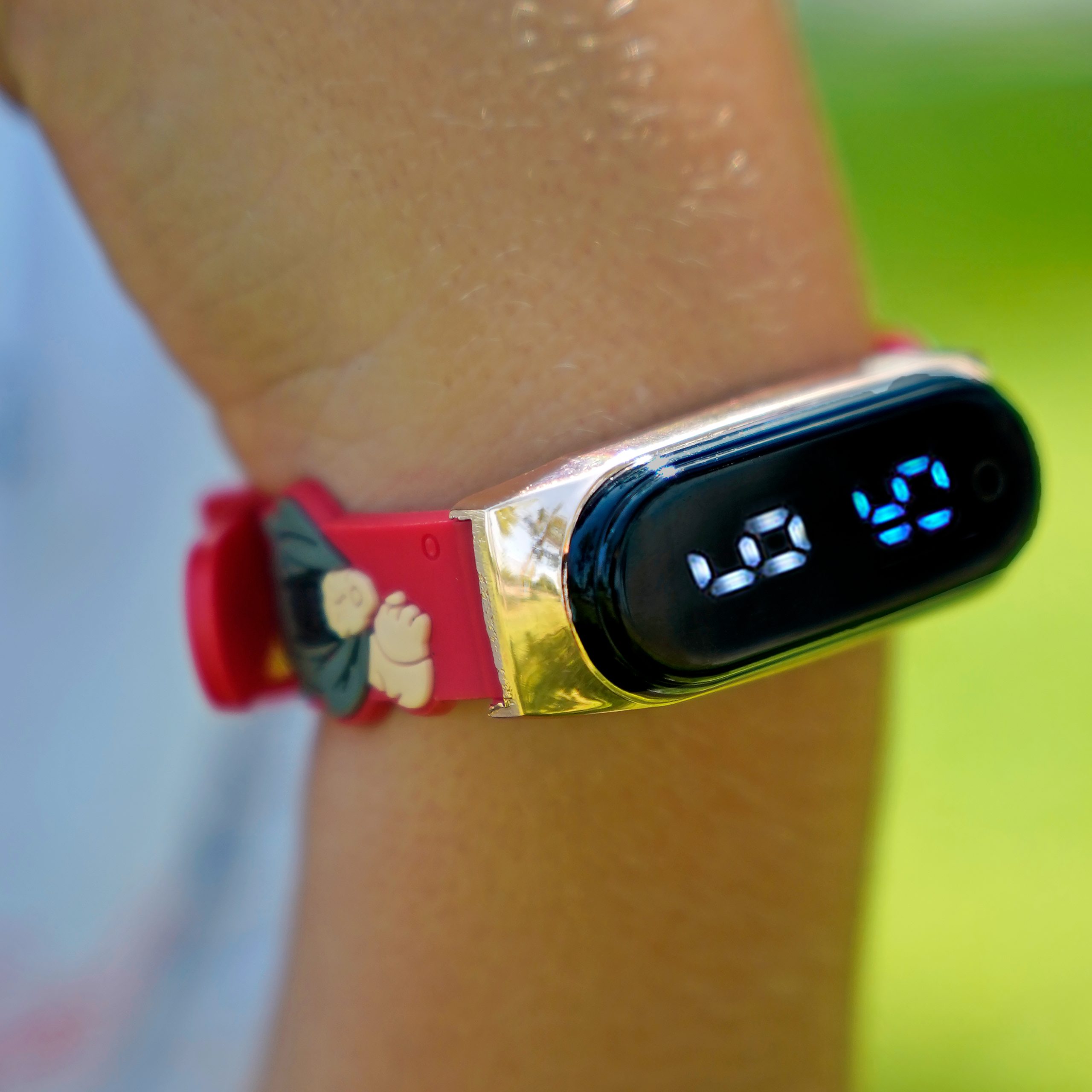 Sequoia Αδιάβροχο Ρολόι LED με Λουράκι Καουτσούκ και Σχέδιο AG-132 κόκκινο