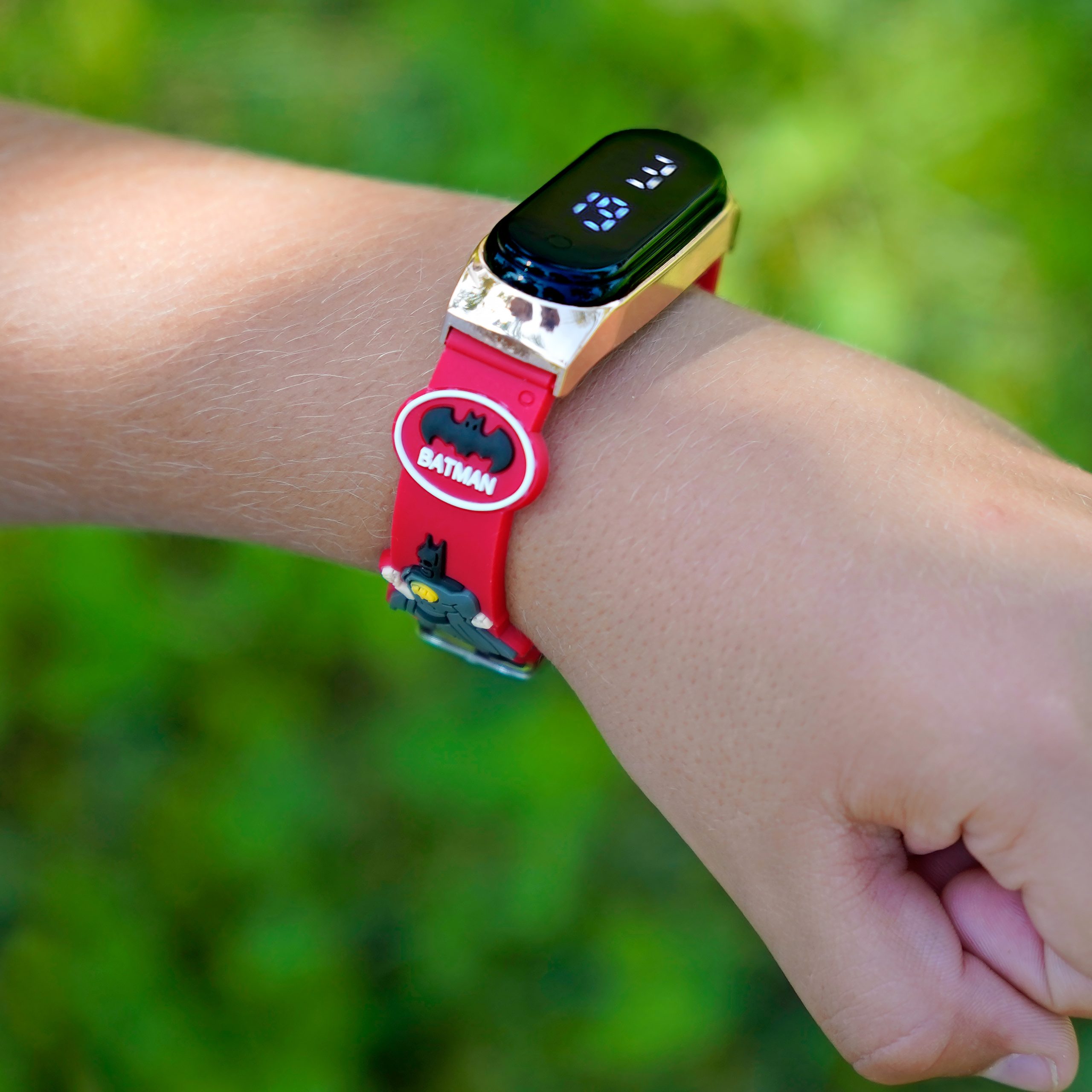 Sequoia Αδιάβροχο Ρολόι LED με Λουράκι Καουτσούκ και Σχέδιο AG-132 κόκκινο