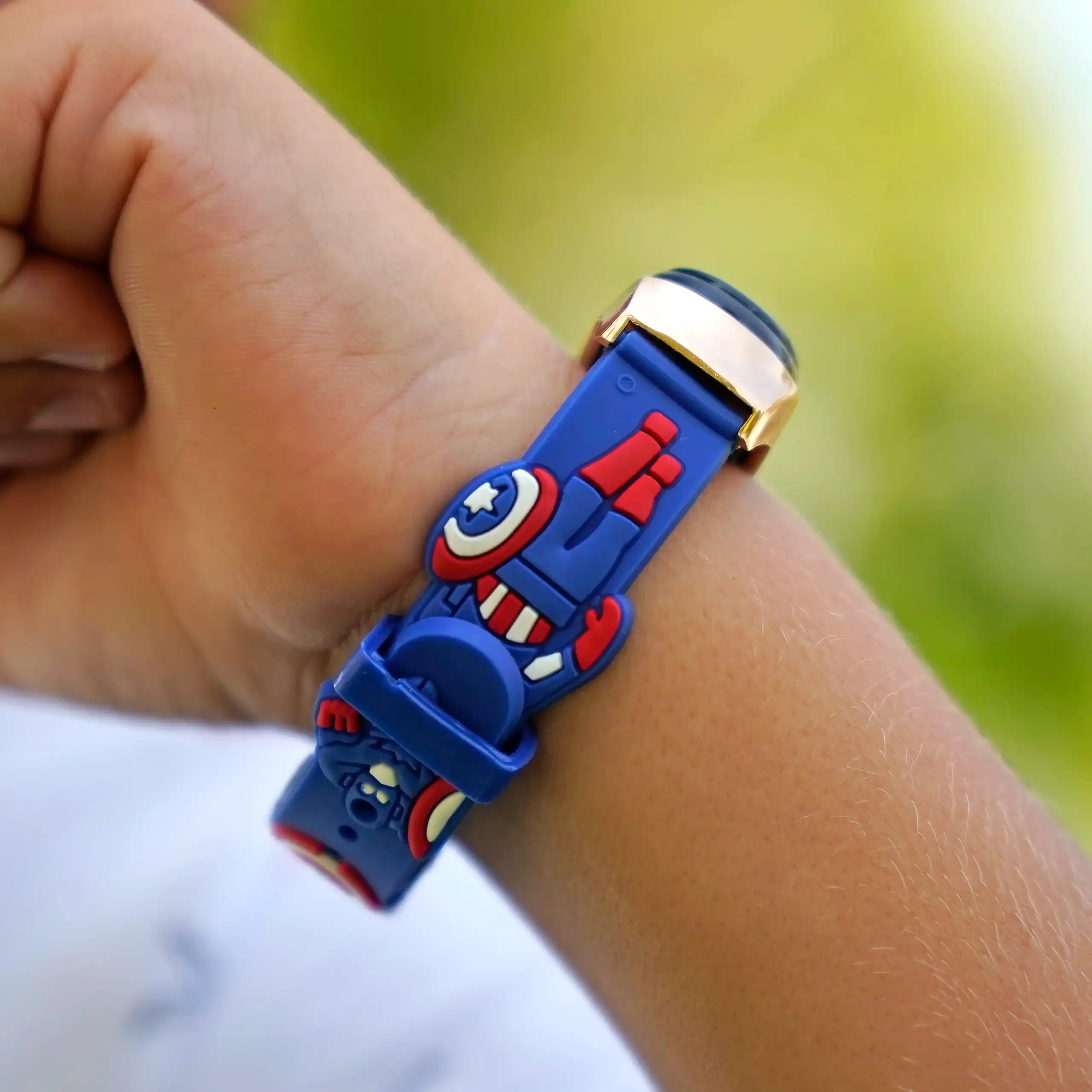 Sequoia Αδιάβροχο Ρολόι LED με Λουράκι Καουτσούκ και Σχέδιο AG-124 μπλε