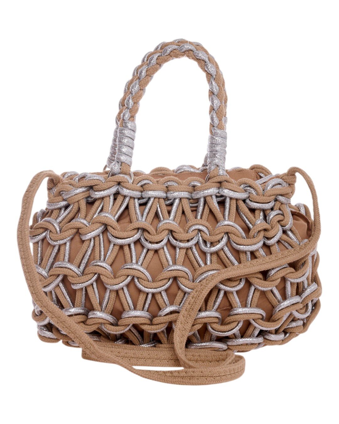 Ψάθινος τσαντα ώμου CN25011 - Khaki