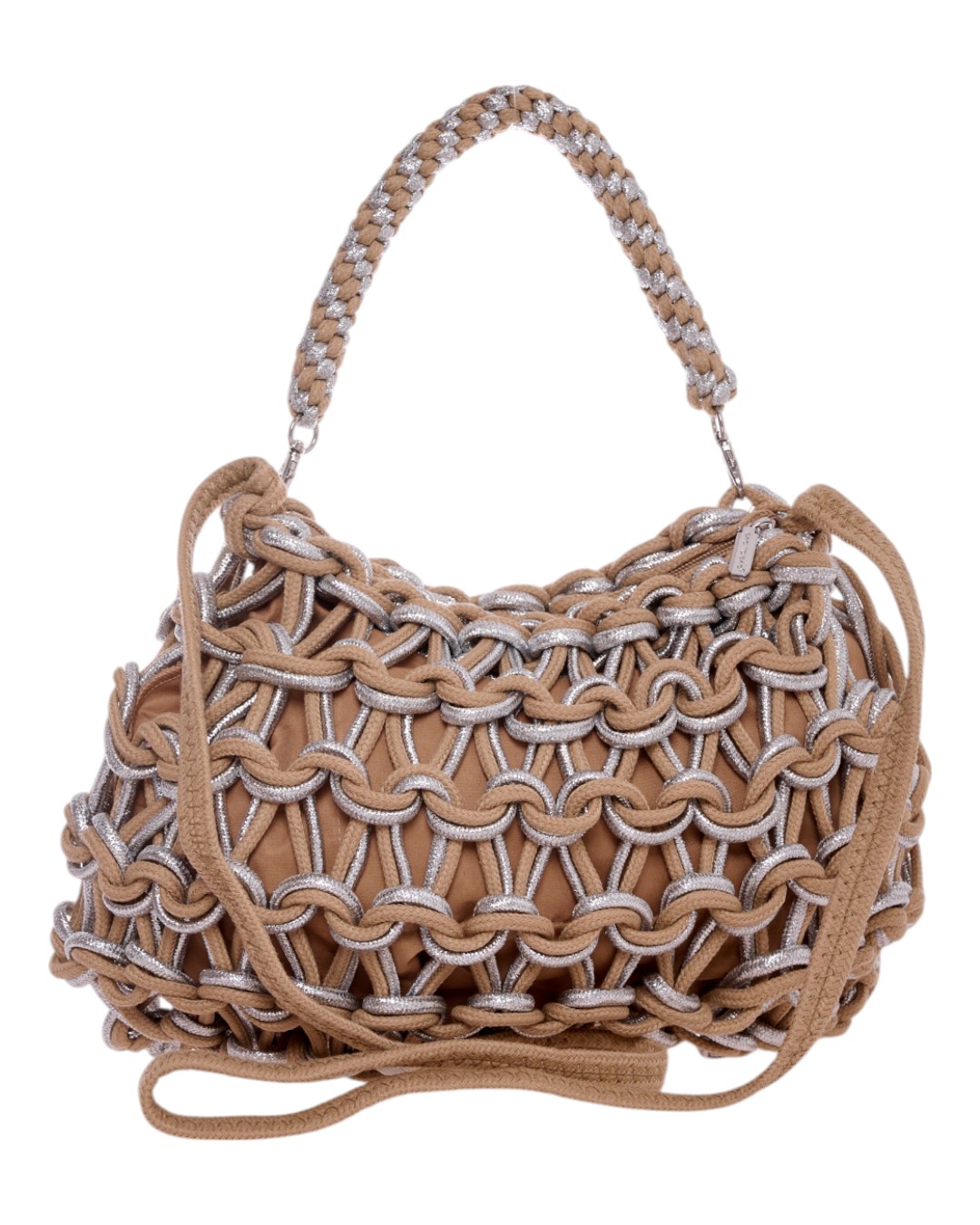 Ψάθινος τσαντα ώμου CN25012 - Khaki