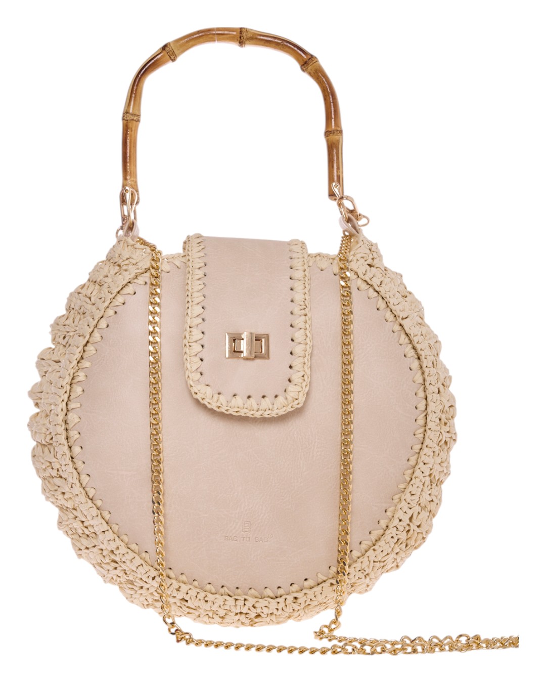 Ψάθινη Τσάντα Ώμου CN2402 – Μπέζ Ψάθινη Τσάντα Ώμου CN2402 – Μπέζ