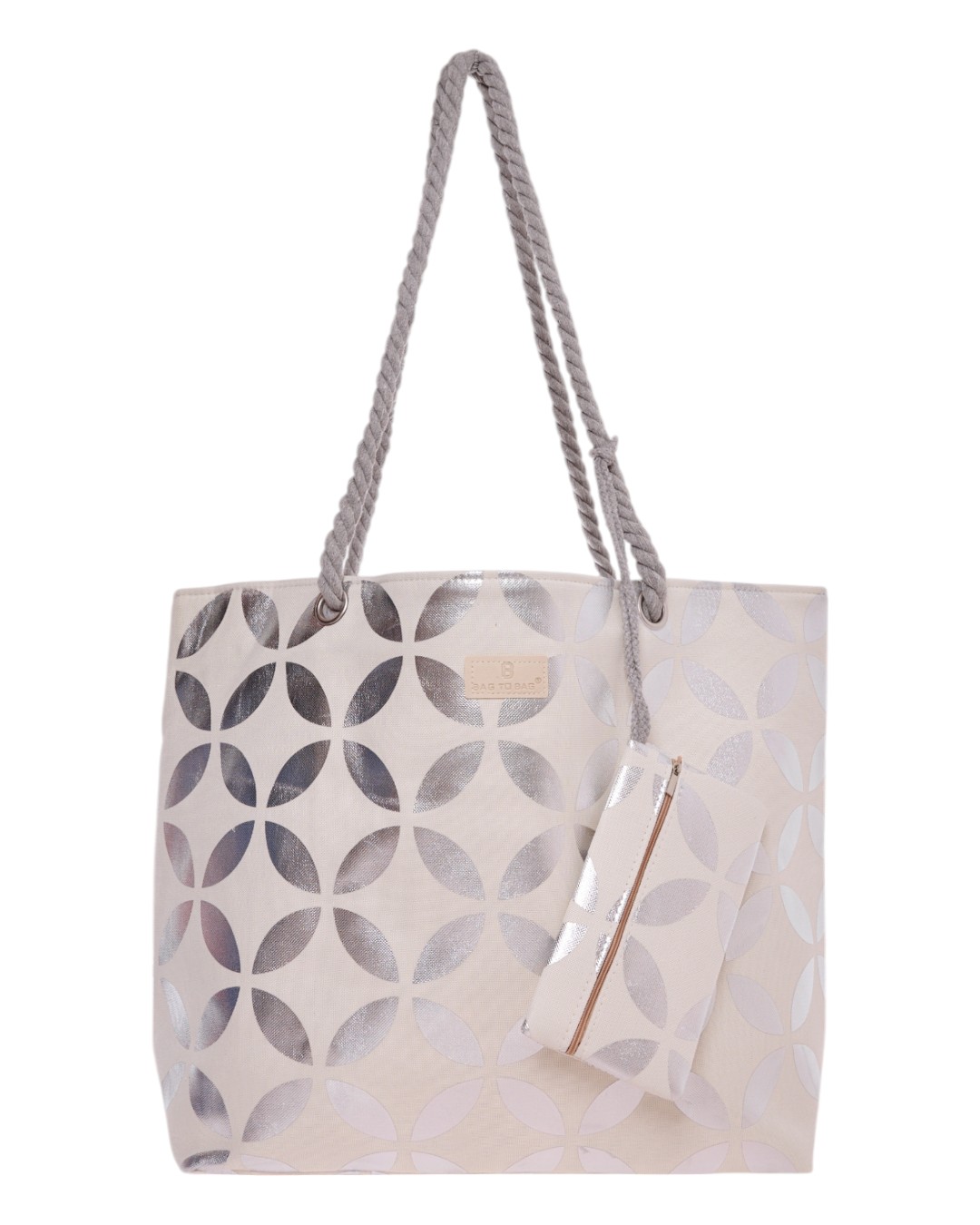 Τσάντα θαλάσσης 9629 – Ασημί
