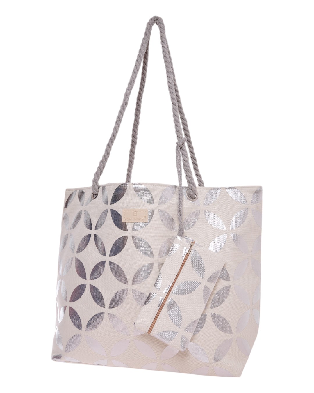 Τσάντα θαλάσσης 9629 – Ασημί