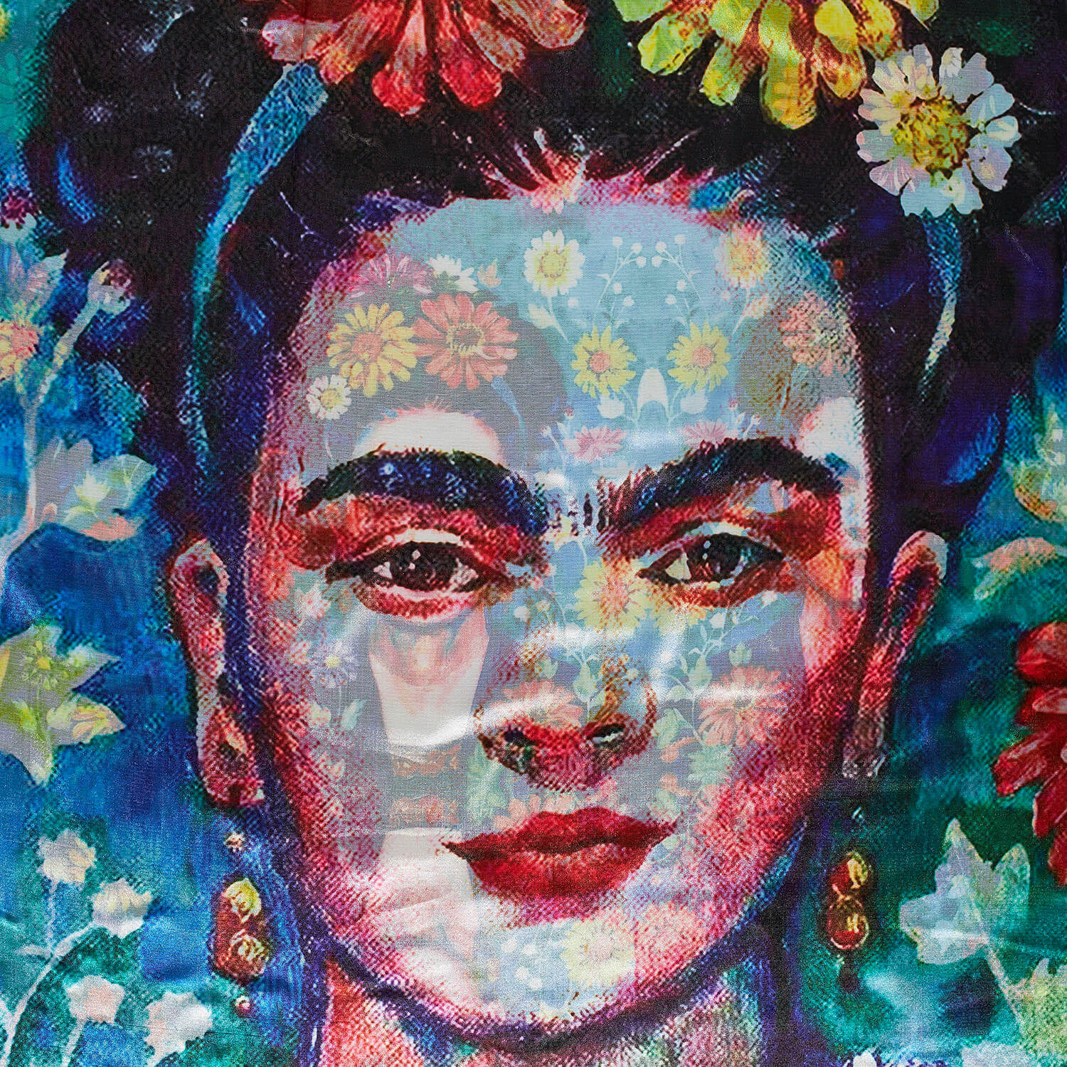 Sequoia Γυναίκεια εσάρπα διπλής όψης με digital print frida Sequoia Γυναίκεια εσάρπα διπλής όψης με digital print frida