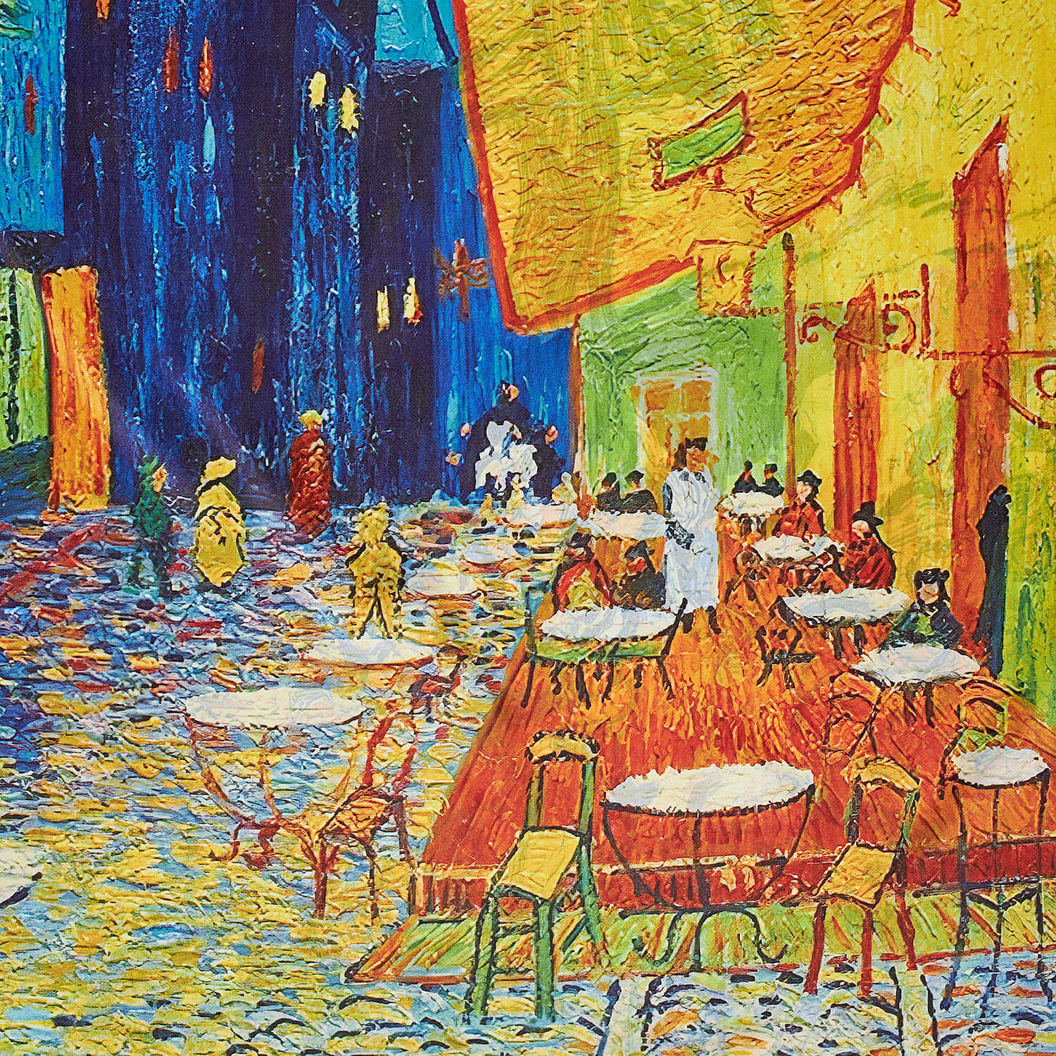 Sequoia Γυναίκεια εσάρπα διπλής όψης με digital print Café Terrace at Night by Vincent Van Gogh Sequoia Γυναίκεια εσάρπα διπλής όψης με digital print Café Terrace at Night by Vincent Van Gogh